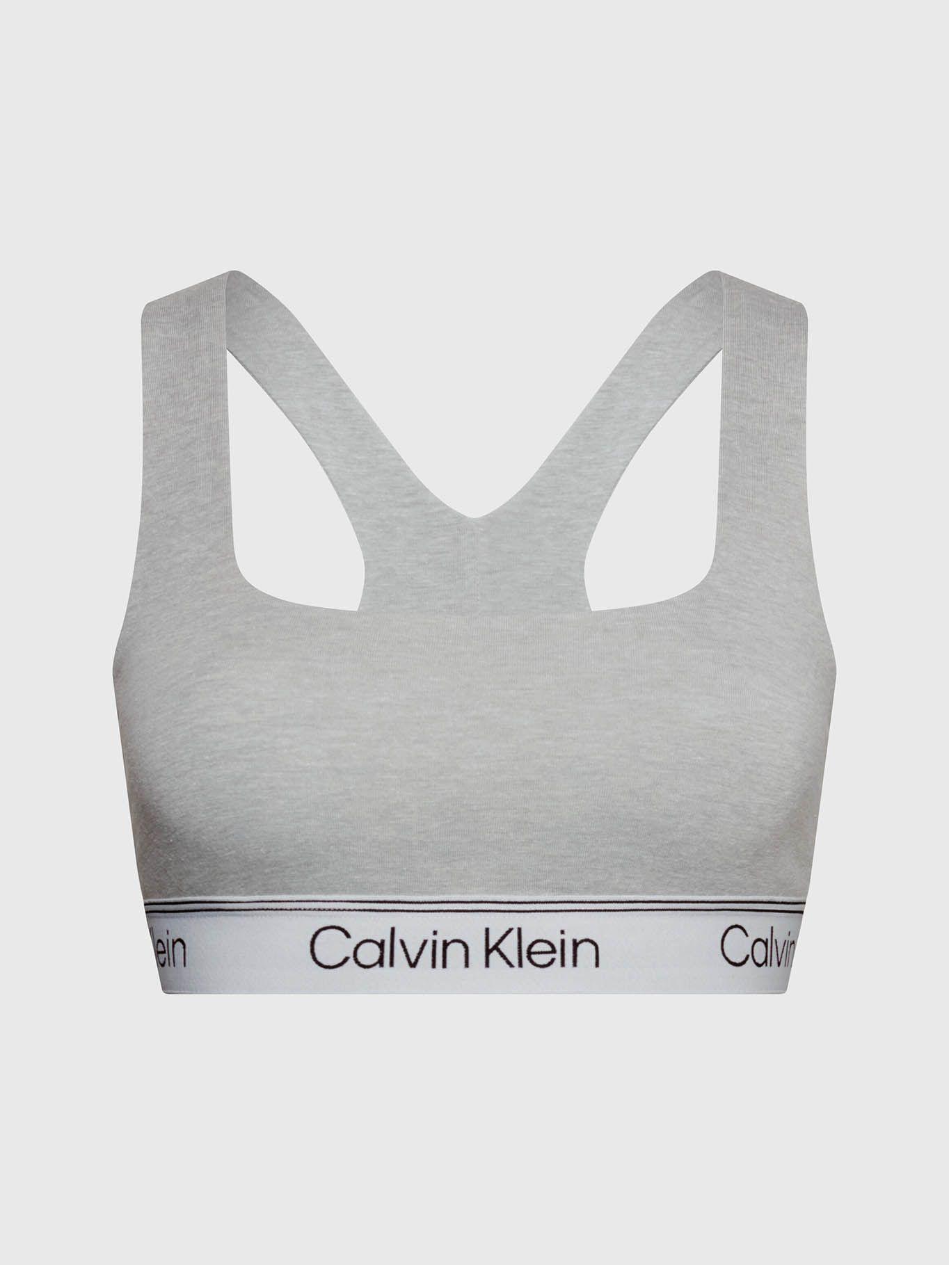 Bralette con logo Gris Calvin Klein-4
