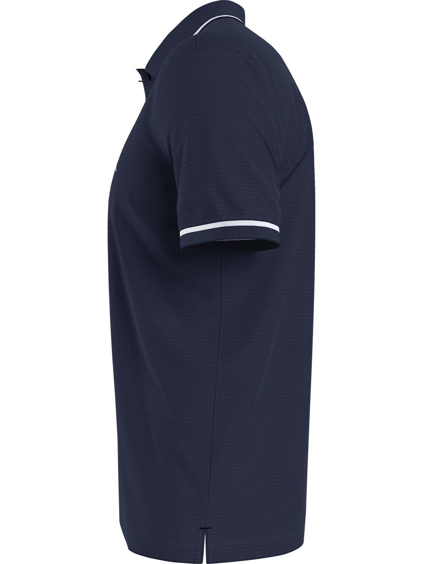 Polo Tipping Slim Azul 603 Calvin Klein-3