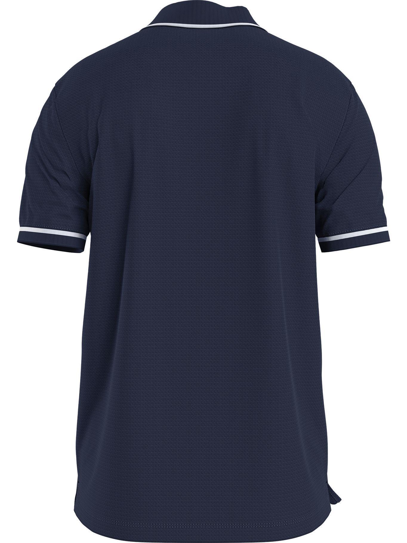 Polo Tipping Slim Azul 603 Calvin Klein-1