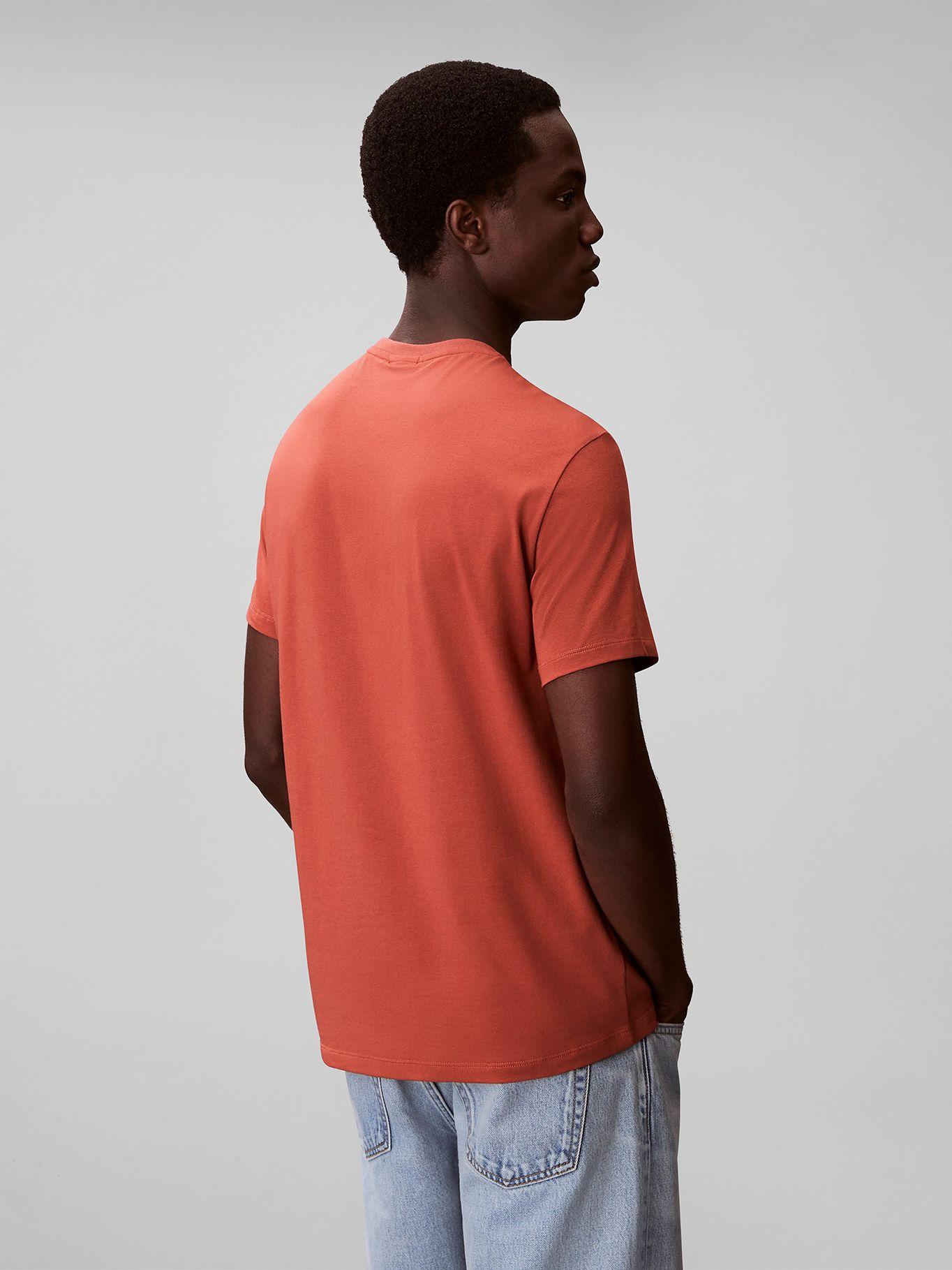 Polera Slim de Algodón Strech Naranja Calvin Klein-2