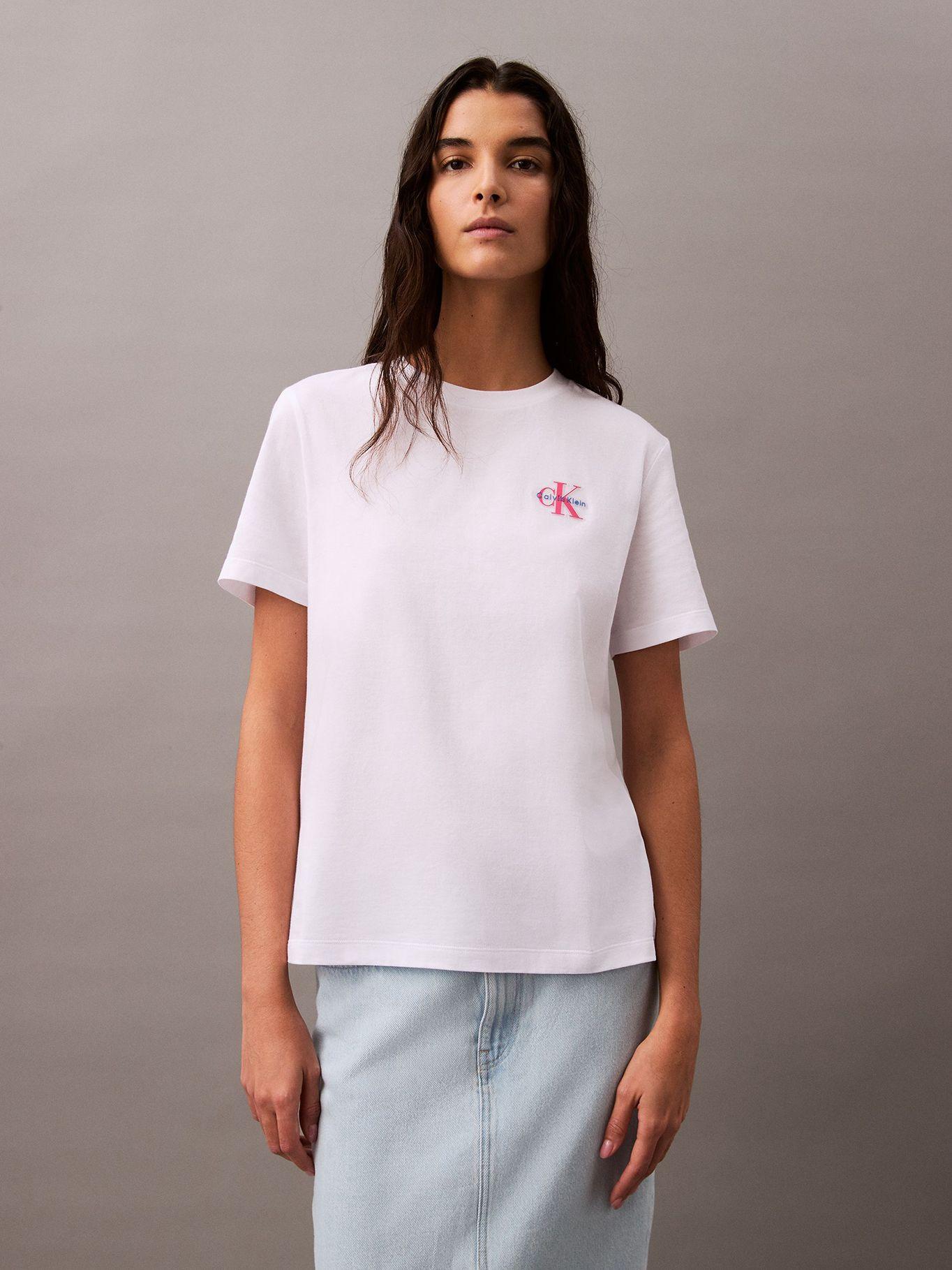 Polera Clásica con Logotipo Blanco Calvin Klein-0