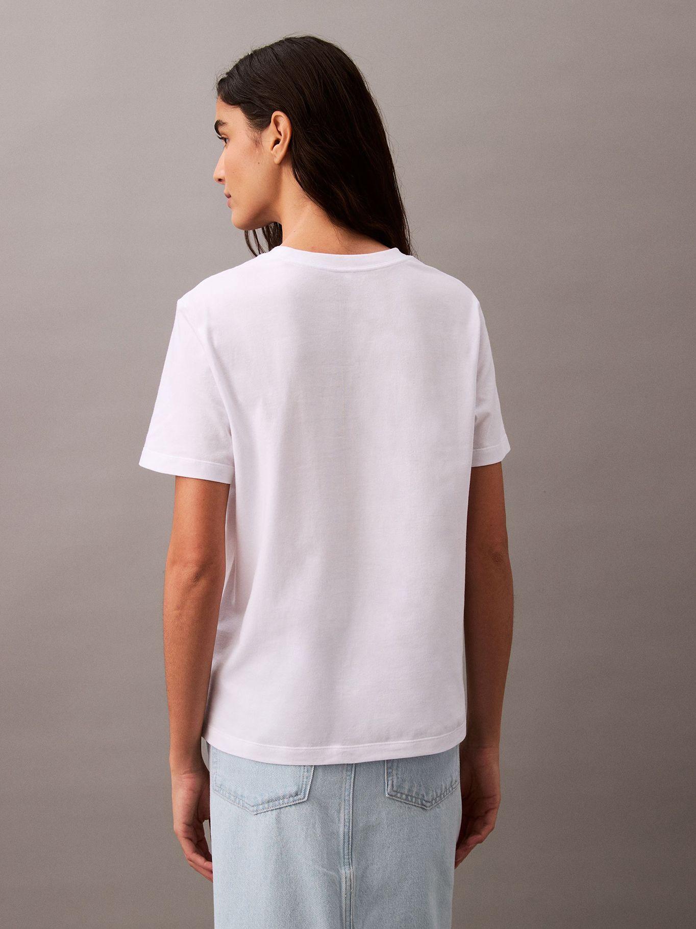 Polera Clásica con Logotipo Blanco Calvin Klein-2