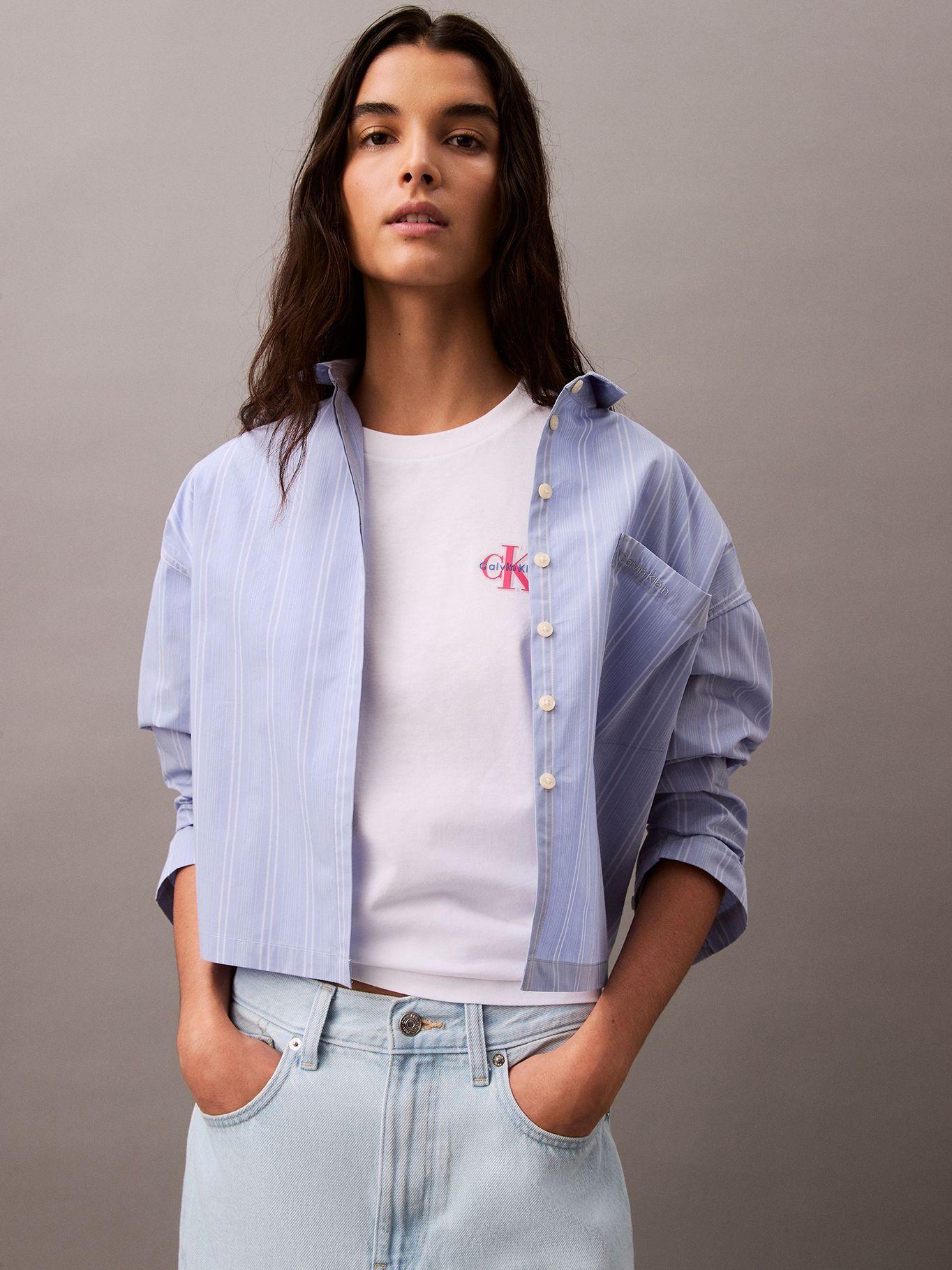 Polera Clásica con Logotipo Blanco Calvin Klein-4