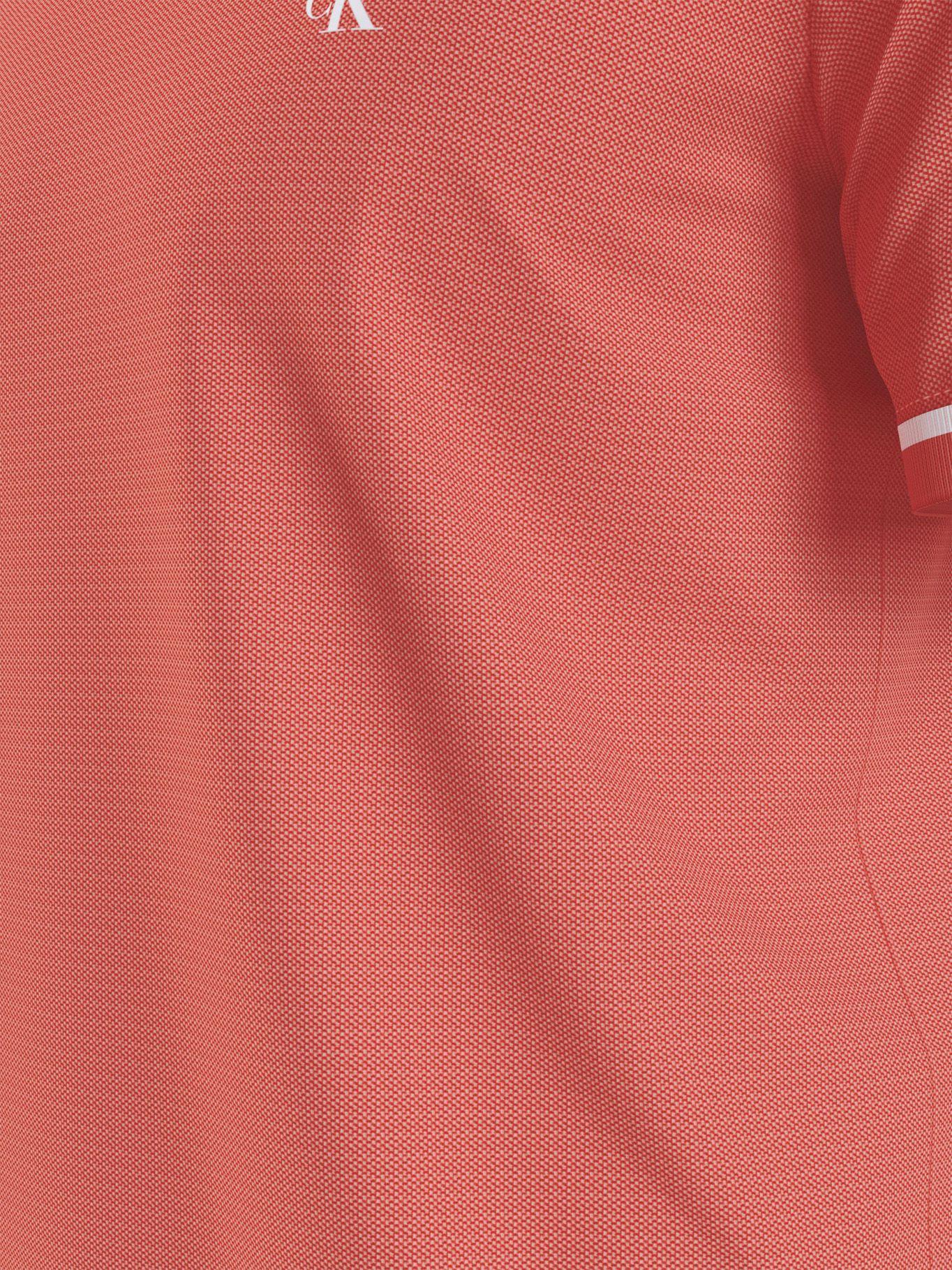Polo Tipping Slim Naranja Calvin Klein-4