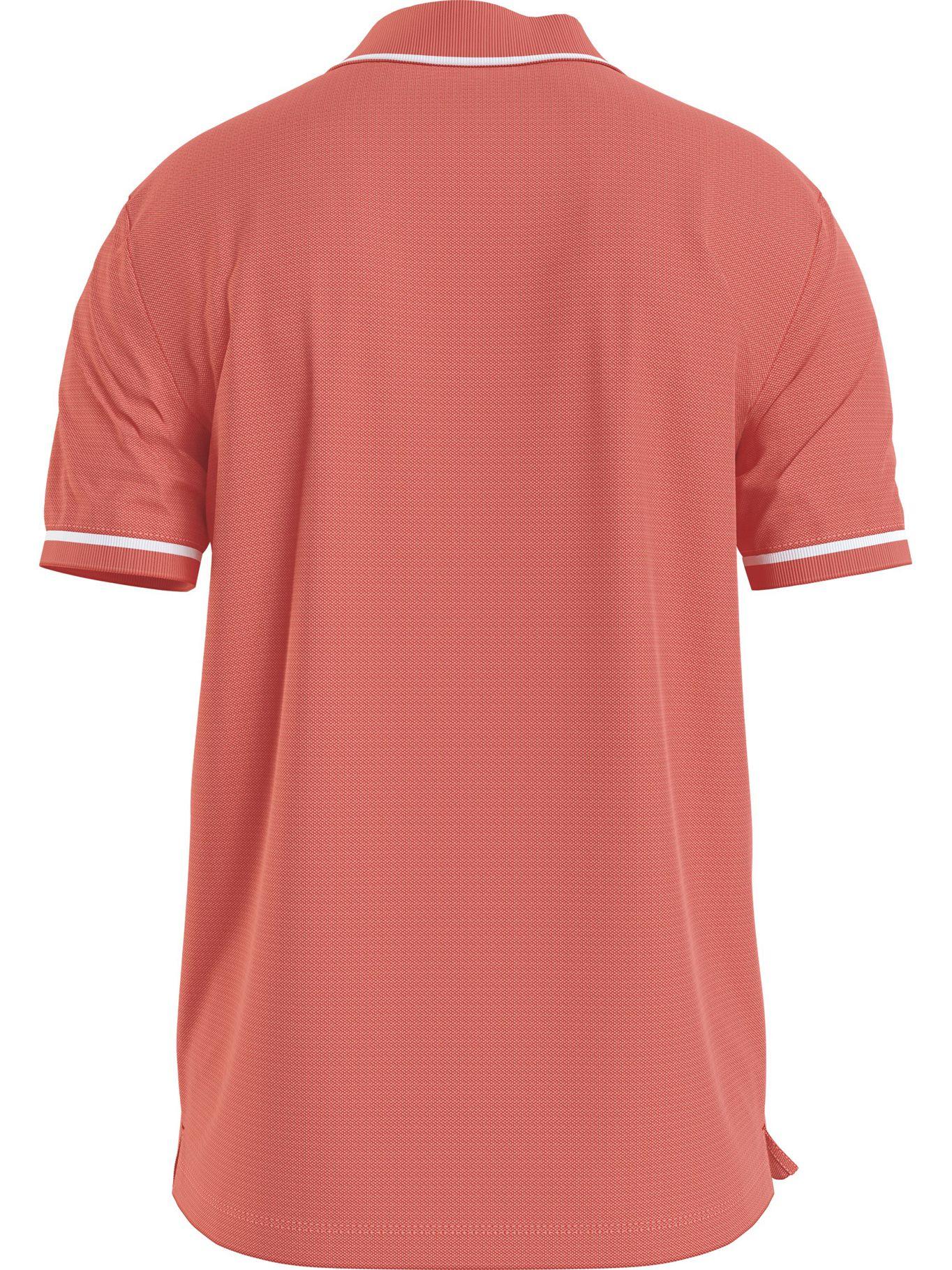 Polo Tipping Slim Naranja Calvin Klein-1