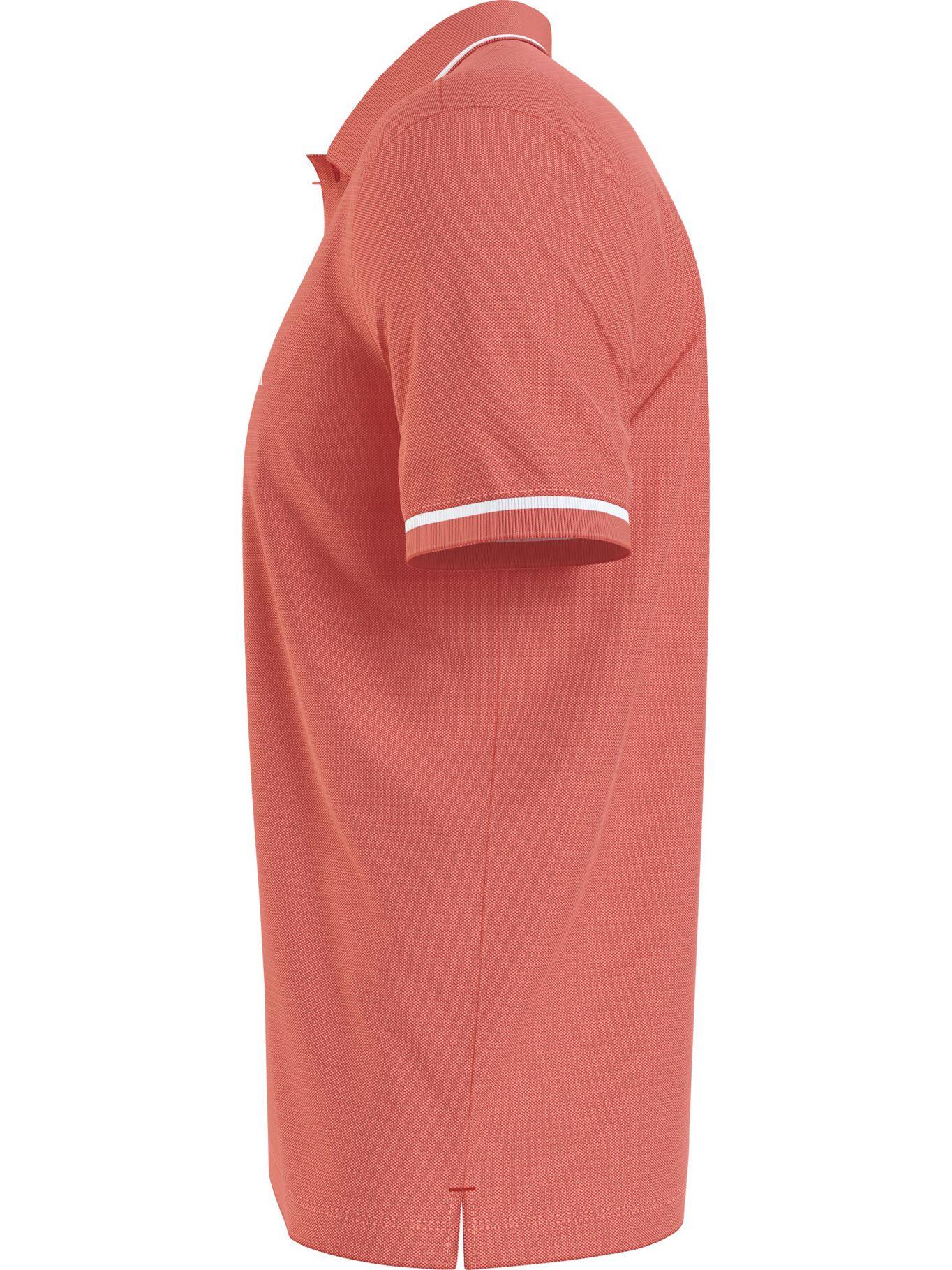 Polo Tipping Slim Naranja Calvin Klein-3