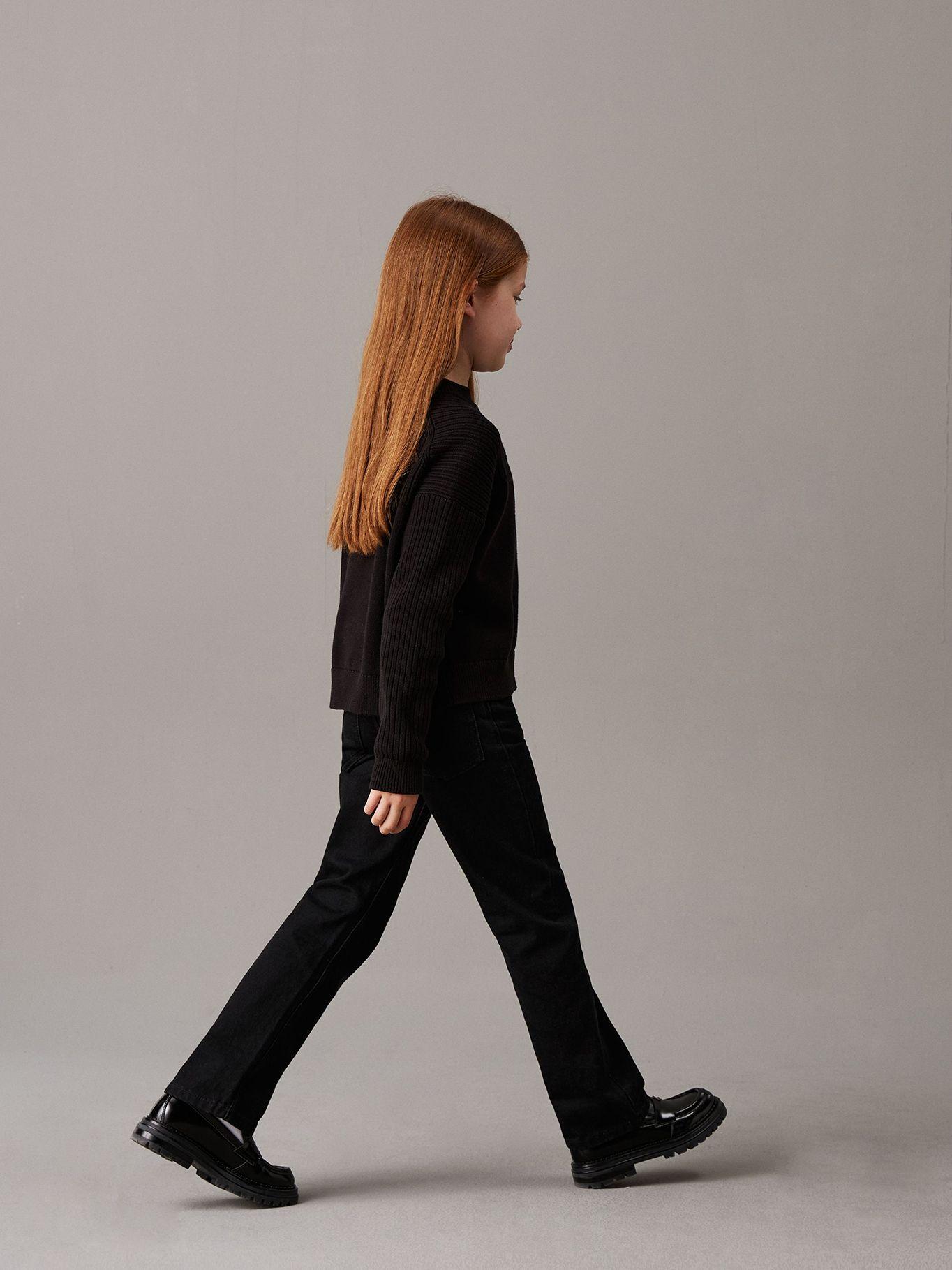 Sweater Niña Monologo Negro Calvin Klein-2