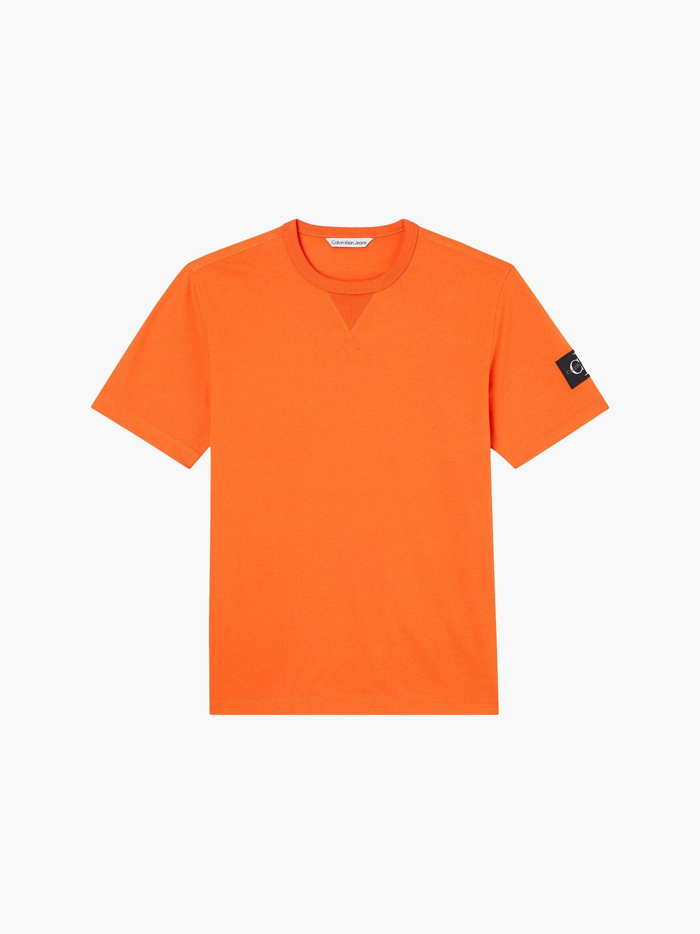 Polera Monogram Sleeve Naranja Calvin Klein-5