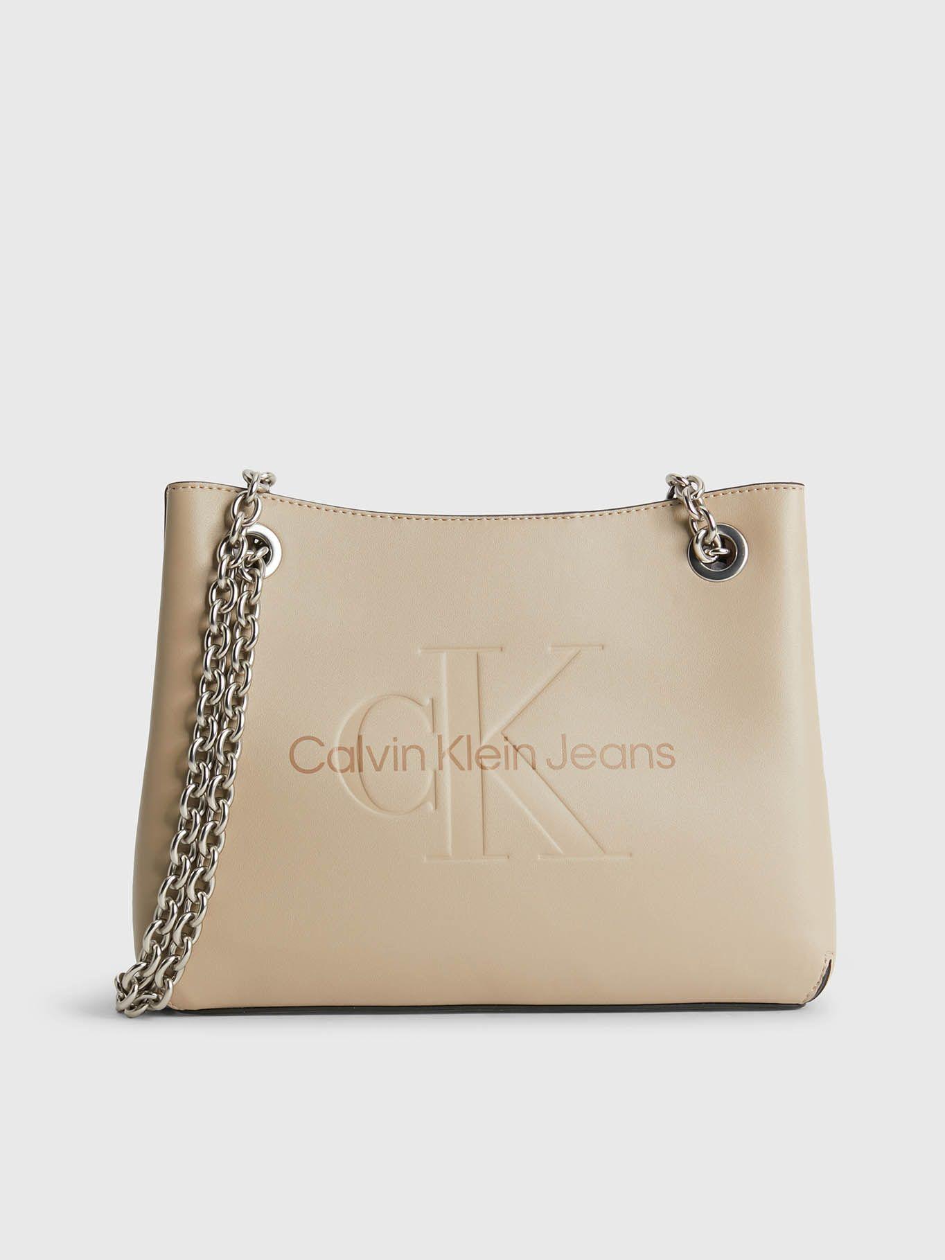 Bolso de hombro convertible Beige Calvin Klein-0