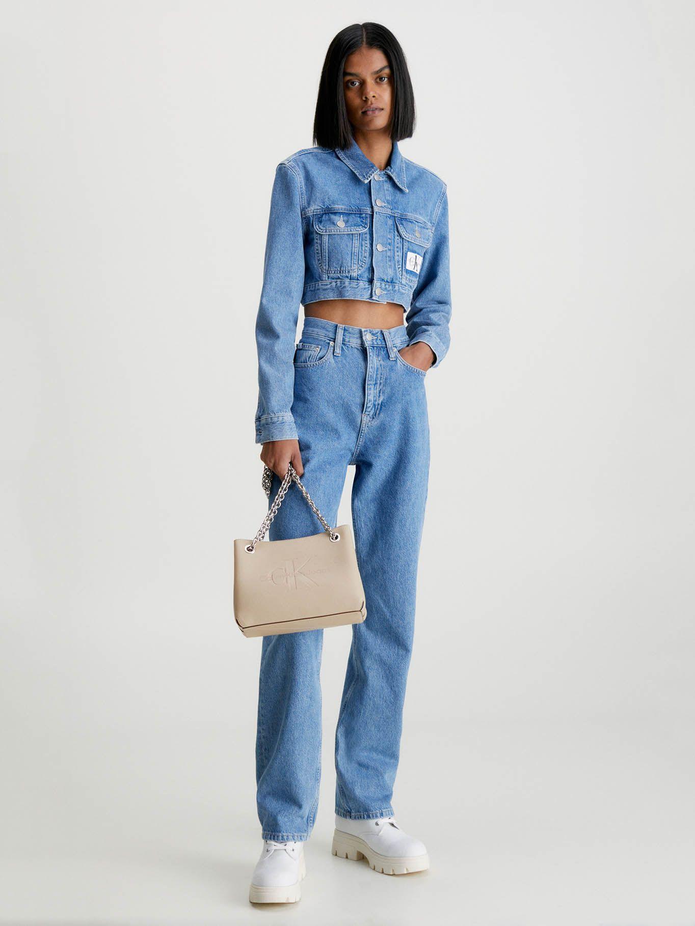 Bolso de hombro convertible Beige Calvin Klein-2