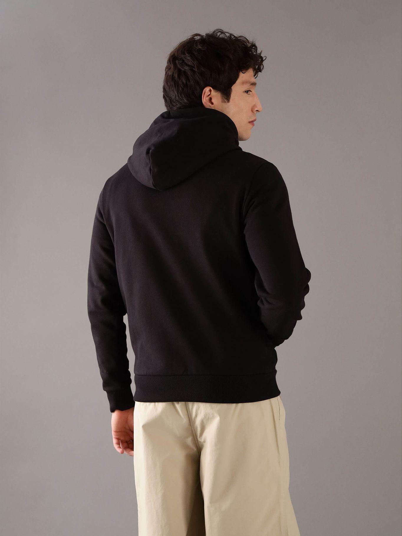 Polerón con Gorro Chest Logo Negro Calvin Klein-2