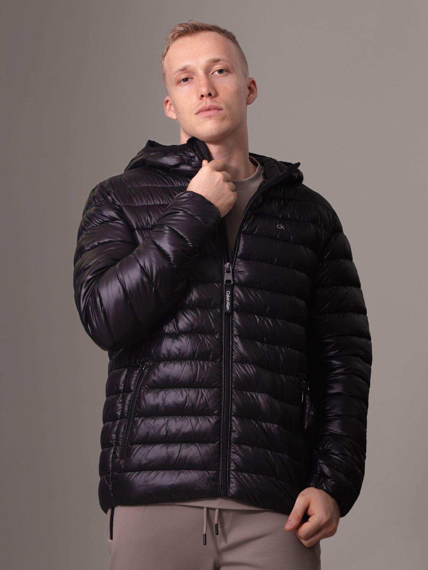 Parka con Gorro Packable BLK Negro Calvin Klein-0