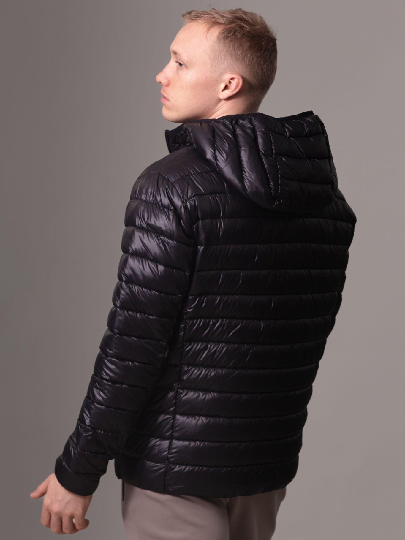 Parka con Gorro Packable BLK Negro Calvin Klein-4