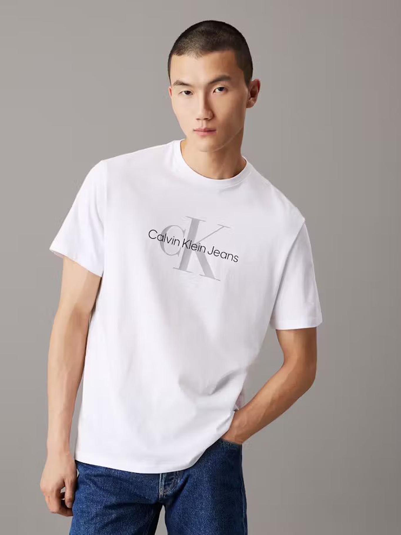 Polera Monogram Tee Blanco Calvin Klein-0