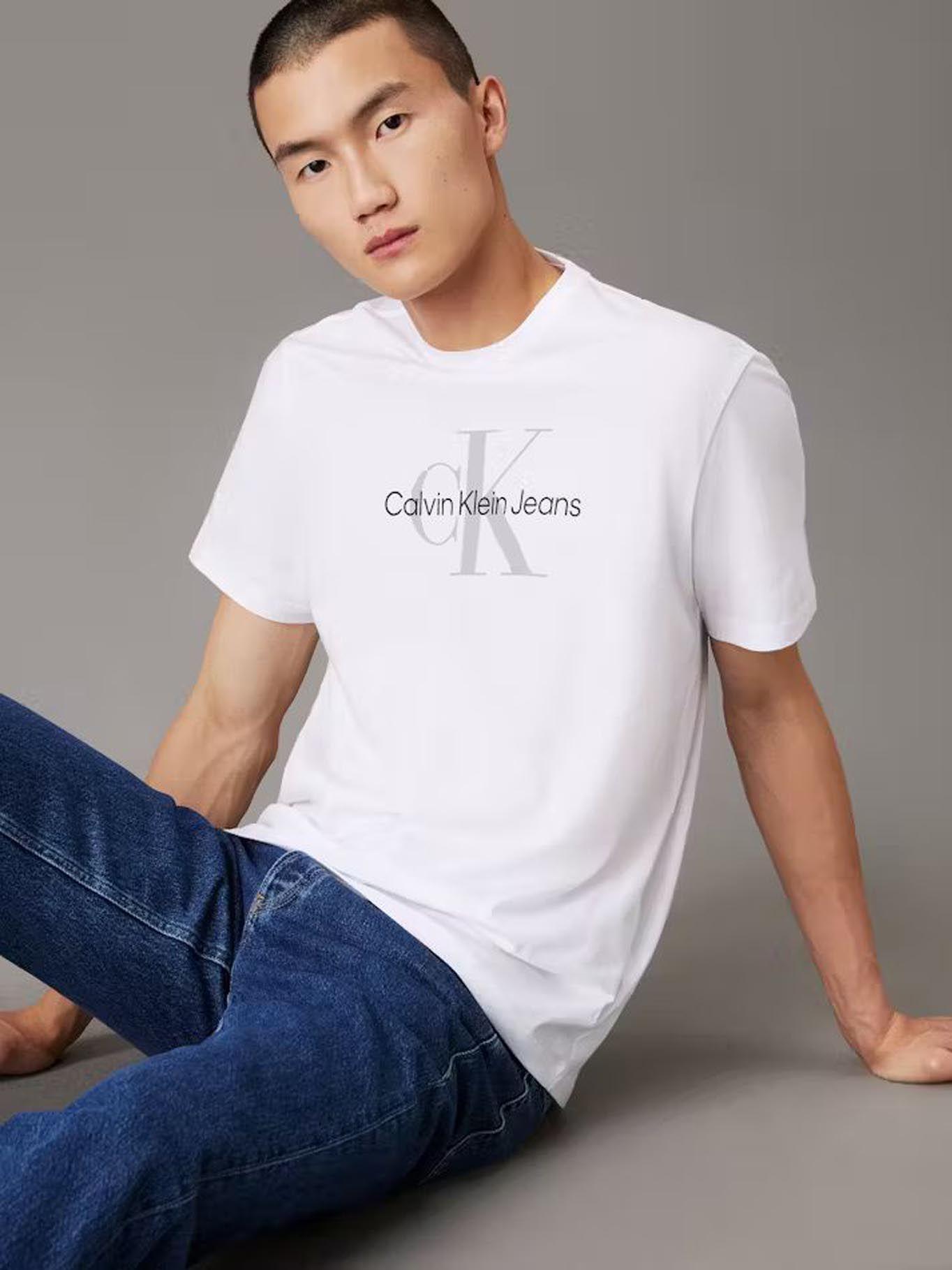 Polera Monogram Tee Blanco Calvin Klein-3