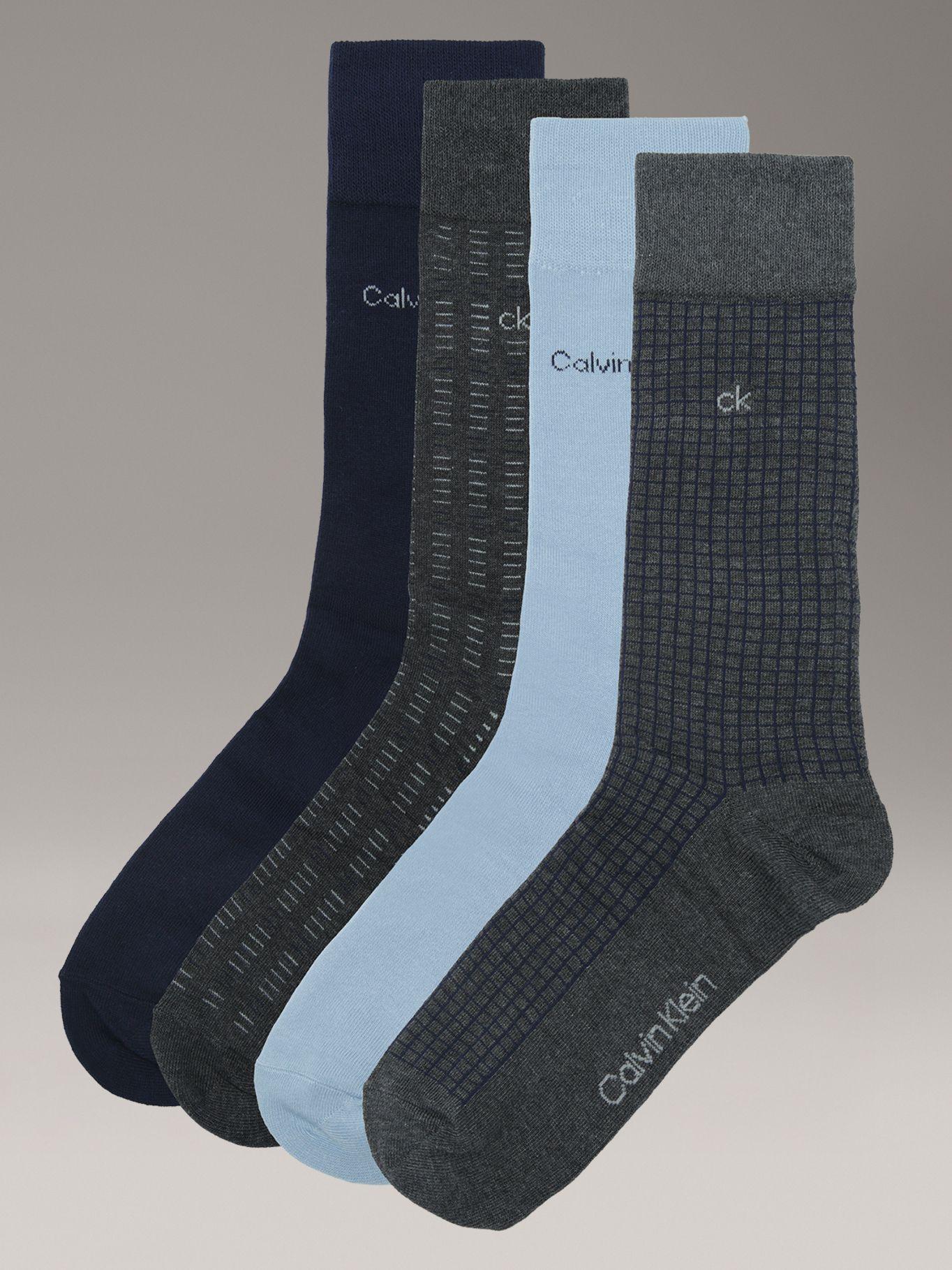Pack de 4 Calcetines de Algodón Multicolor Calvin Klein-0