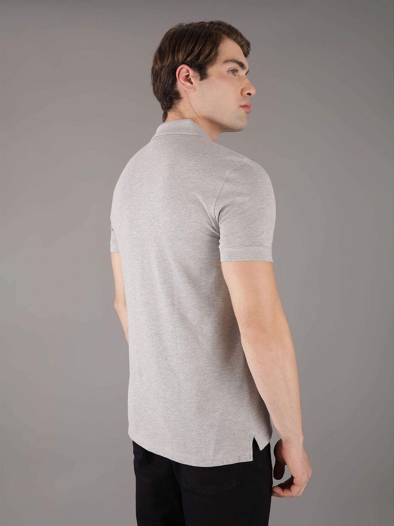 Polo Badge Gris Calvin Klein-2