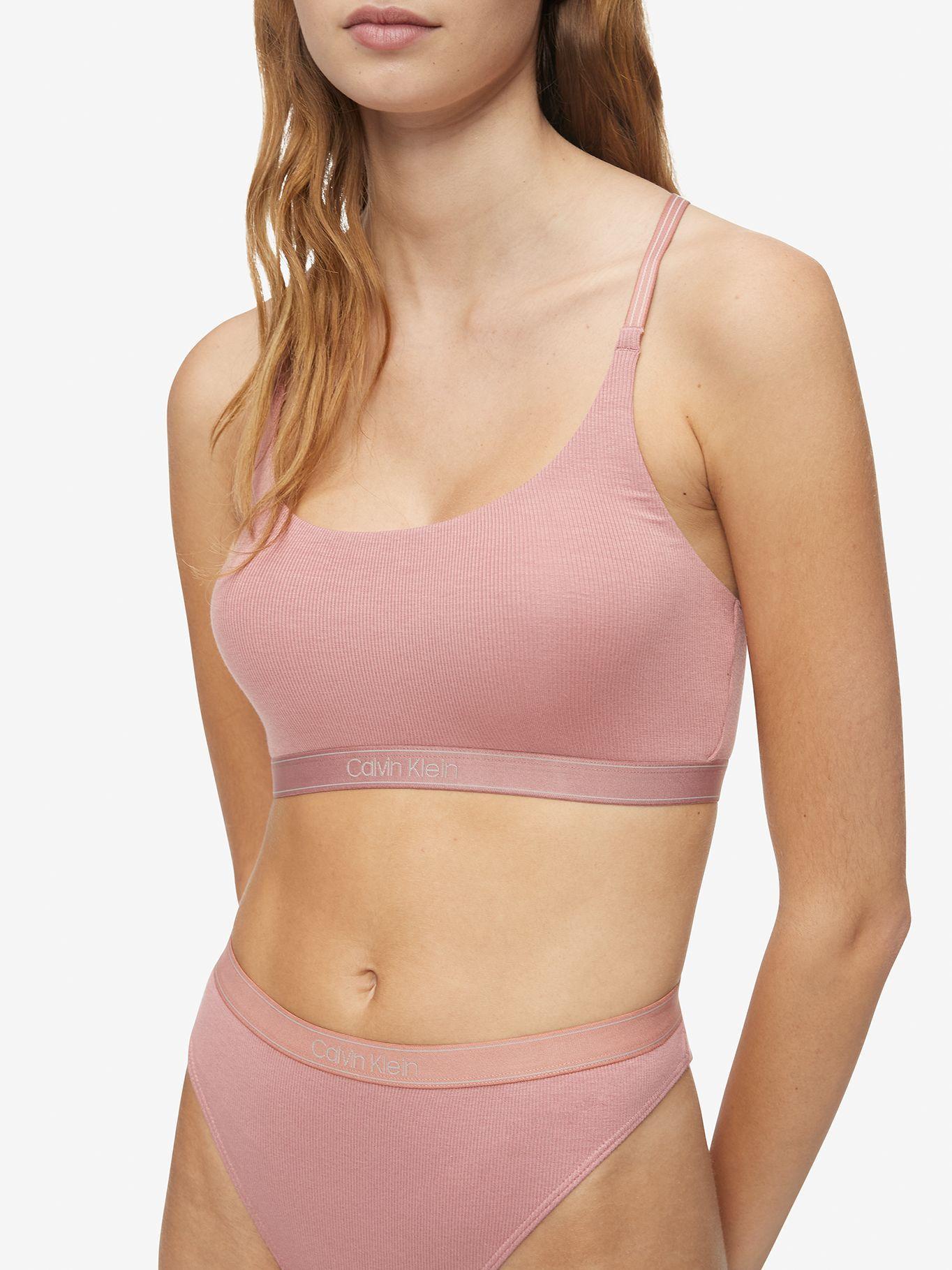 Bralette Unlined Rosa Calvin Klein-1