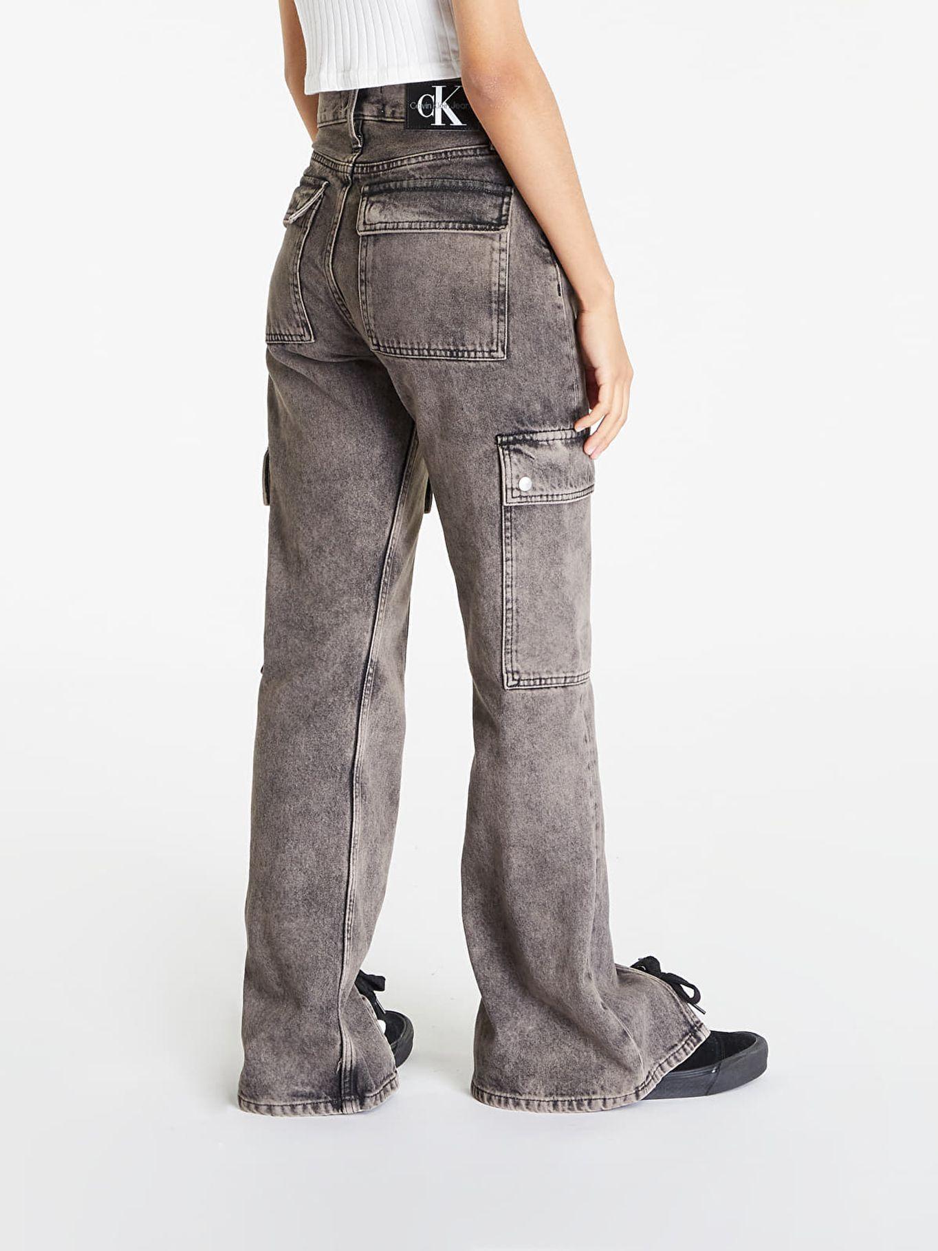 Jeans Authentic Bootcut Cargo Gris-1
