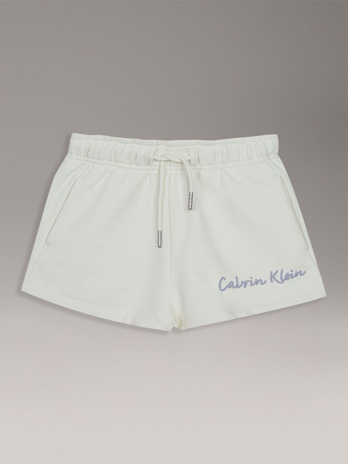 Short Niña Script Logo Blanco Calvin Klein-0