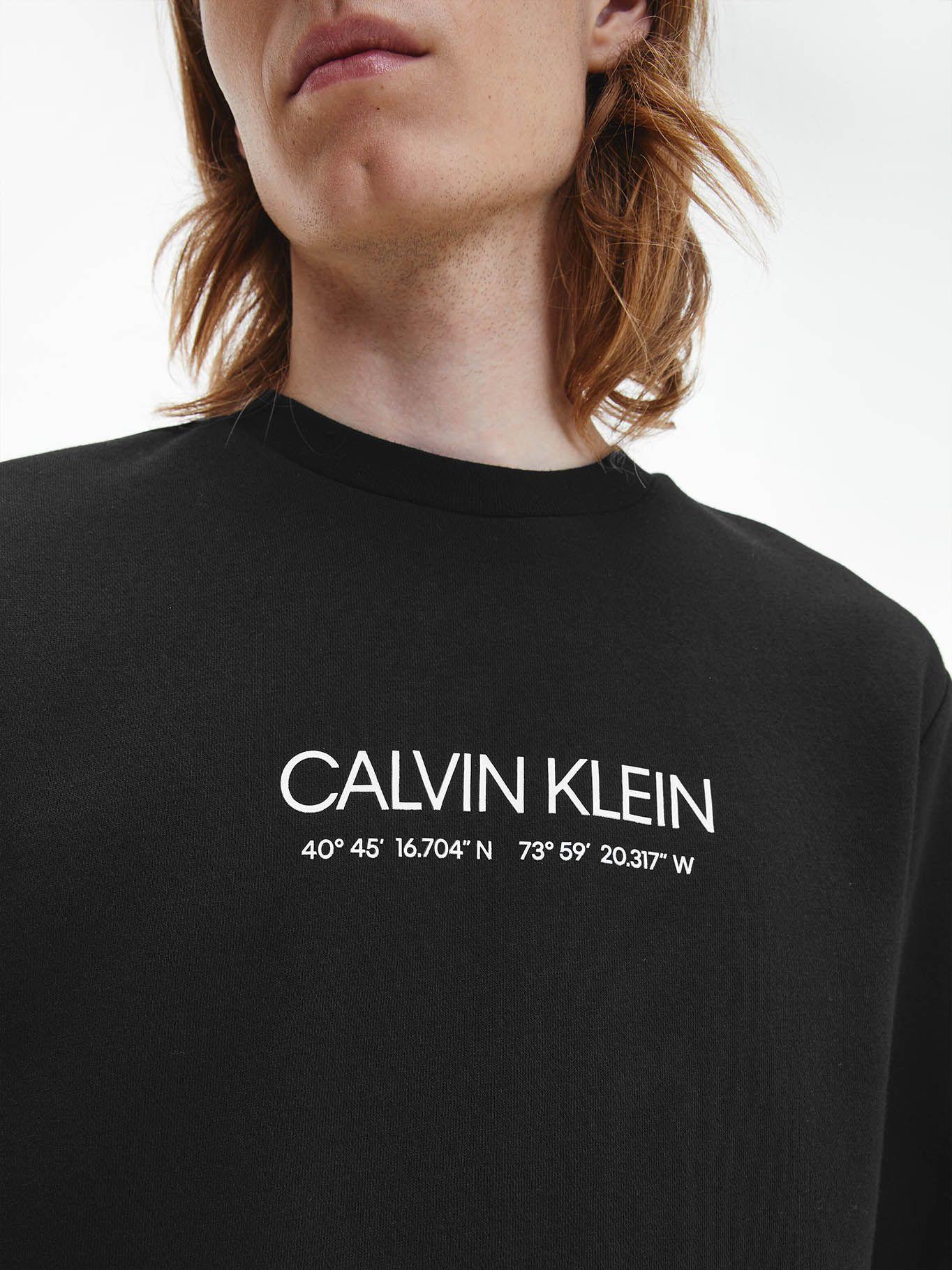 Polerón Logo Coordinates Negro Calvin Klein-3