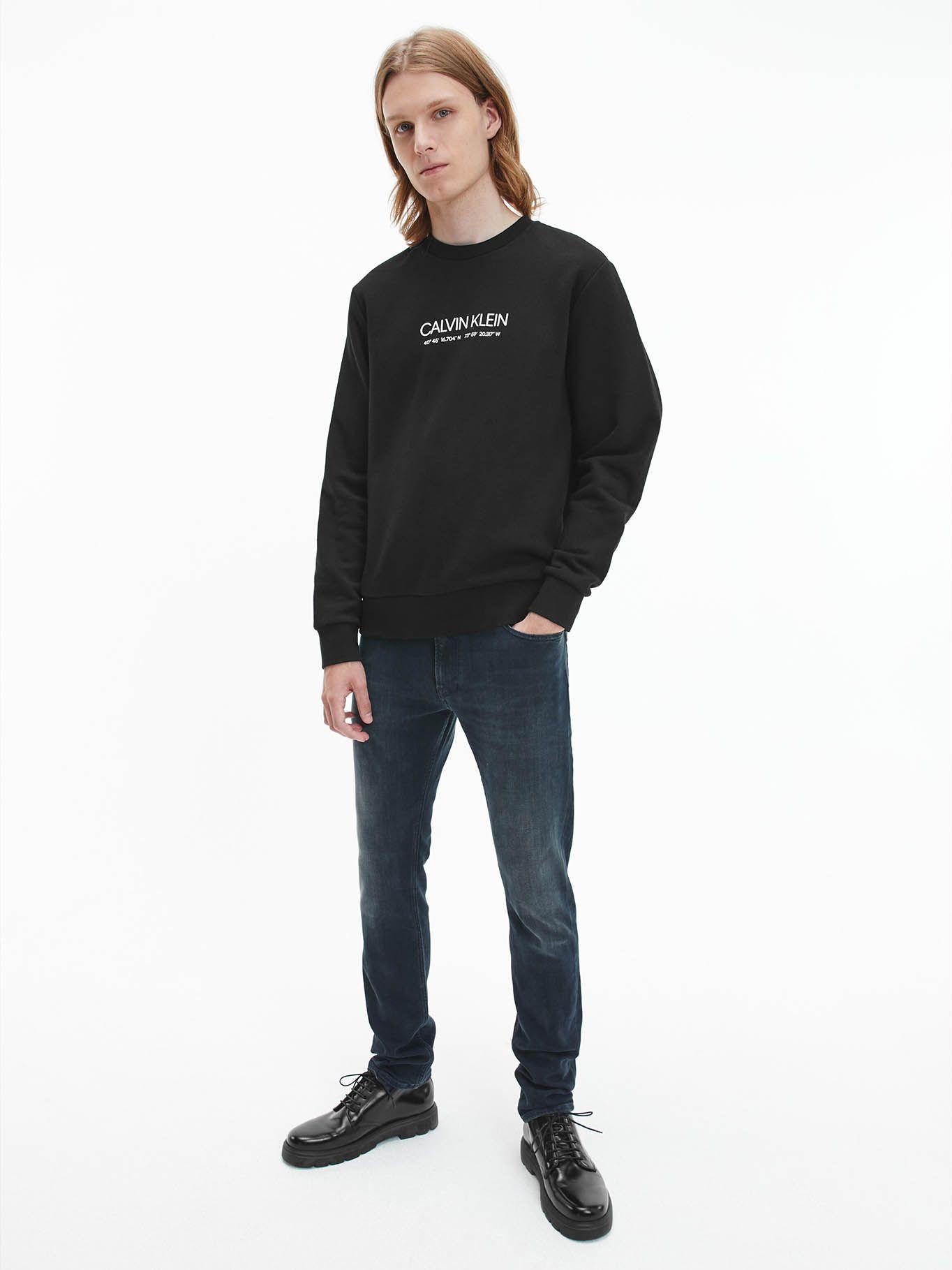 Polerón Logo Coordinates Negro Calvin Klein-1