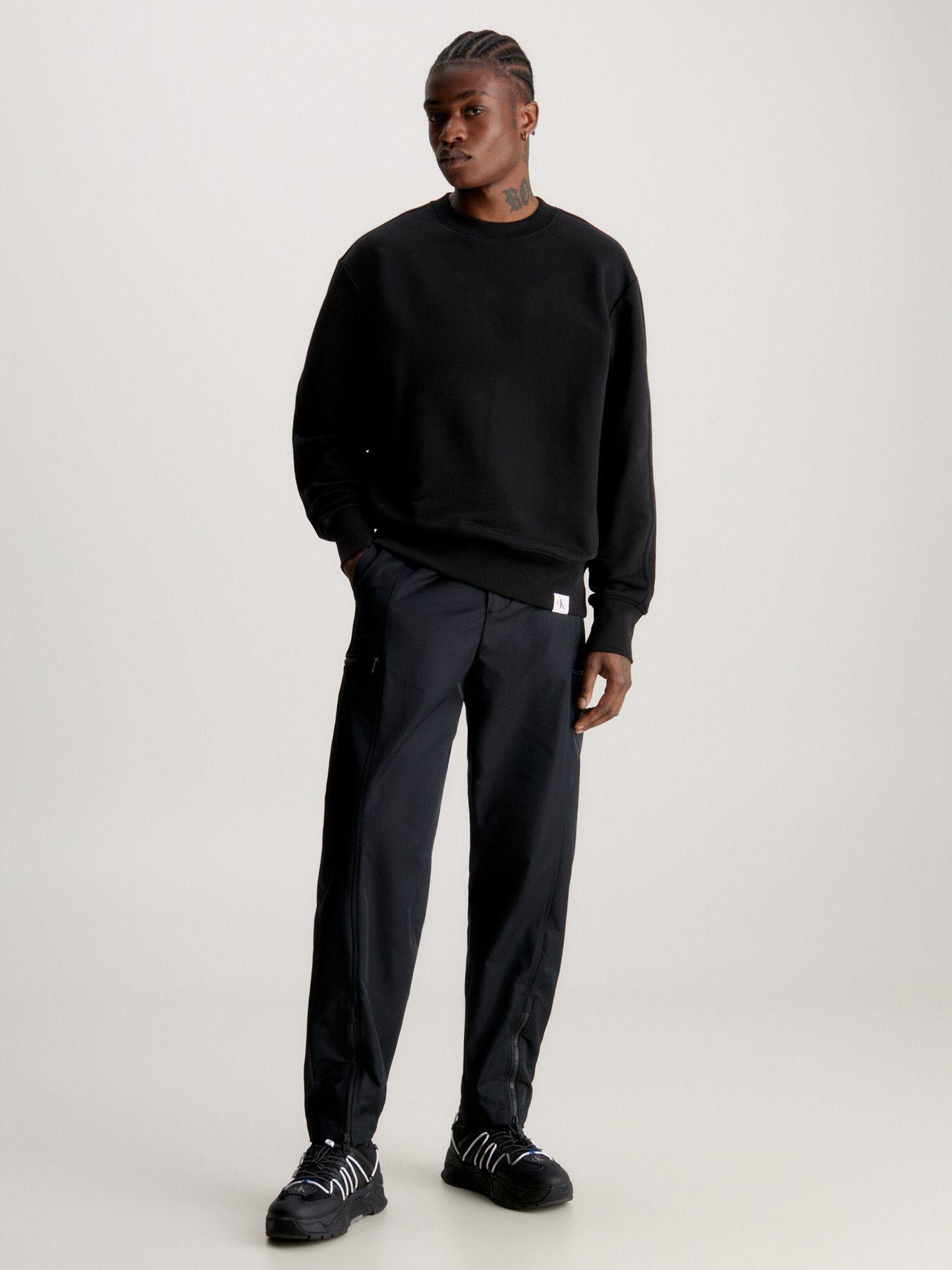 Polerón Woven Tab Negro Calvin Klein-1