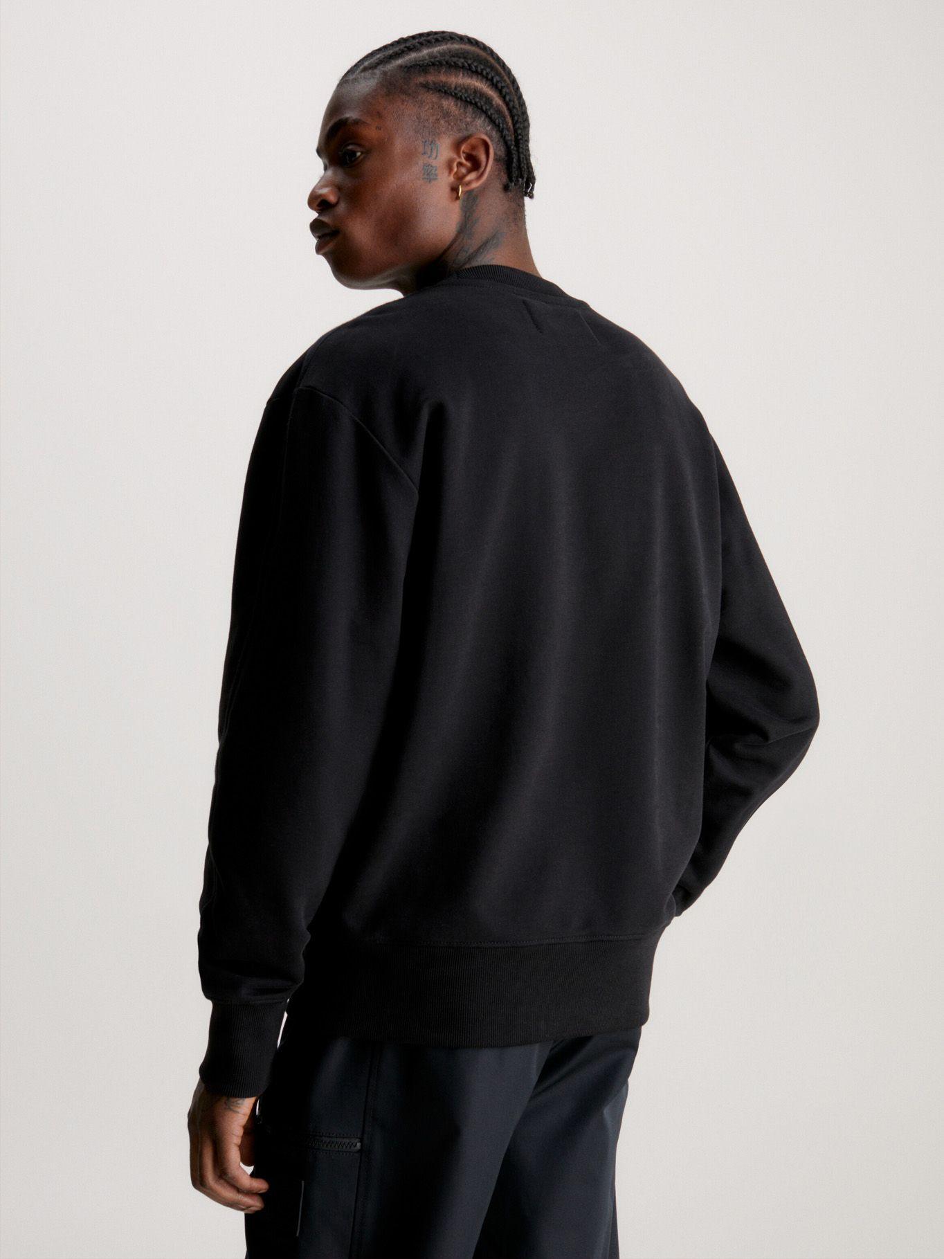 Polerón Woven Tab Negro Calvin Klein-2
