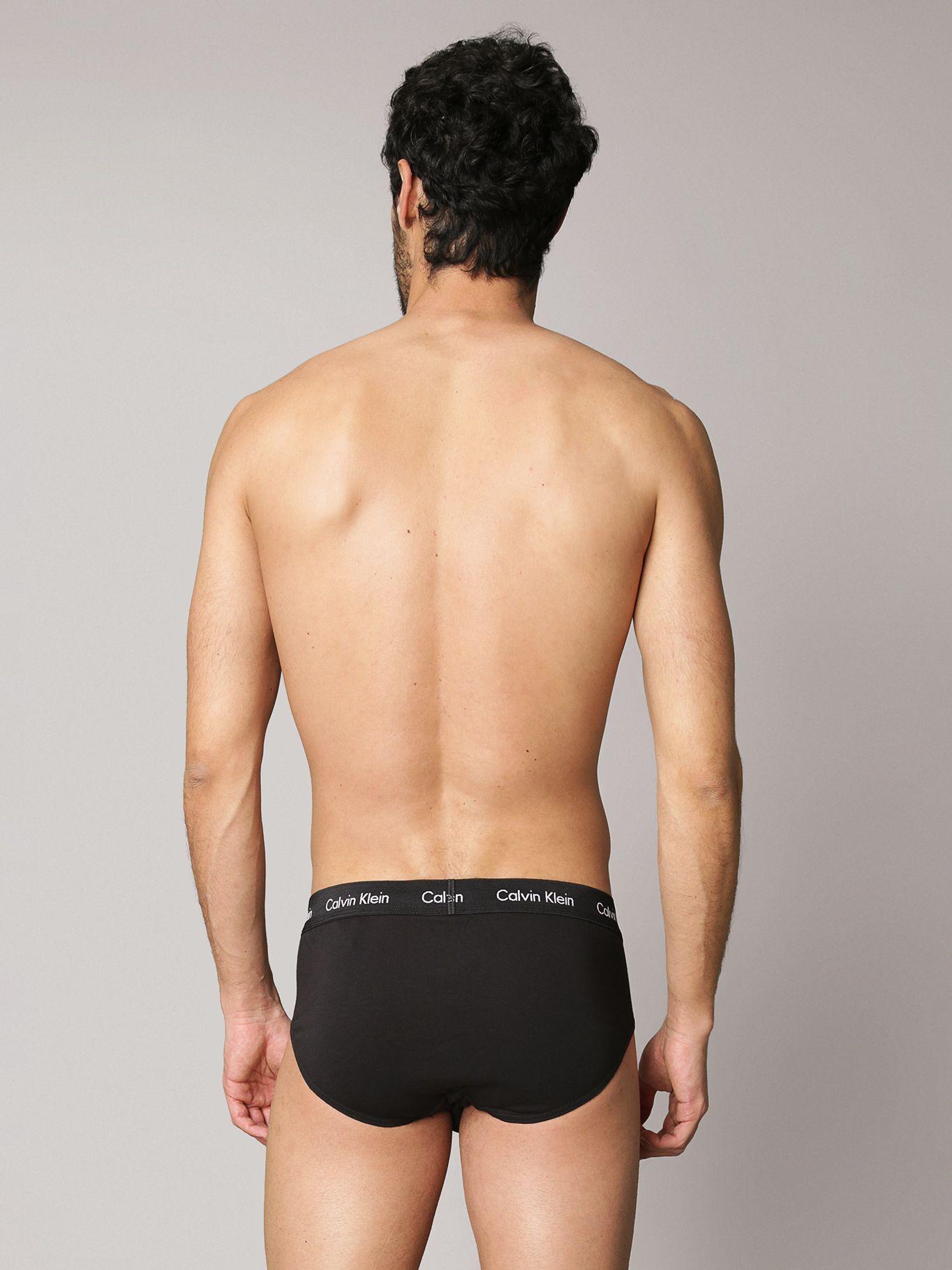 Pack 3 Slips Cotton Stretch Negro Calvin Klein-3