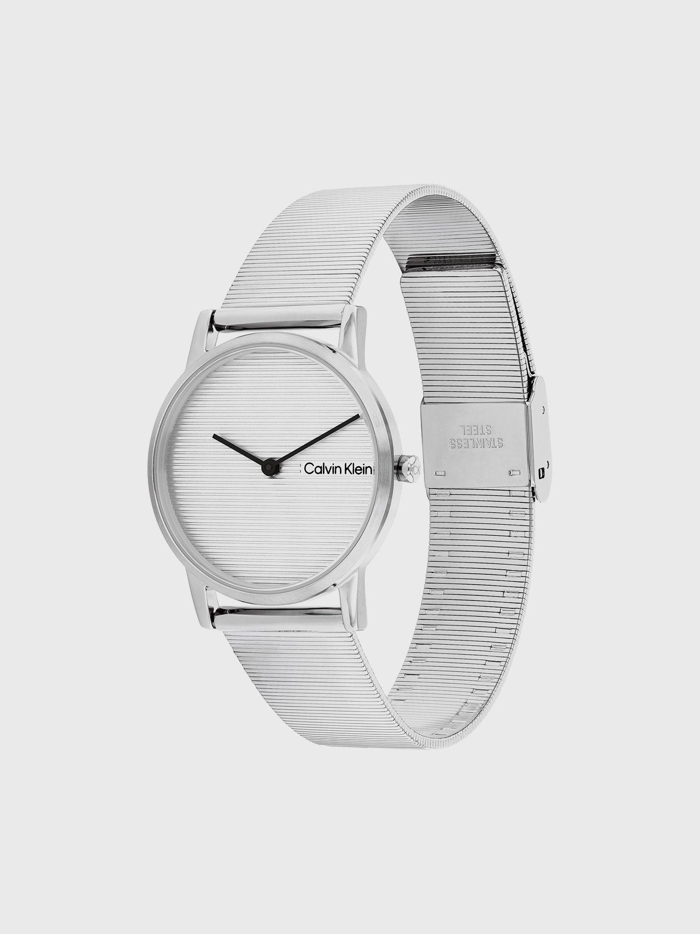 Reloj Linear Dial Mesh Plateado Calvin Klein-2