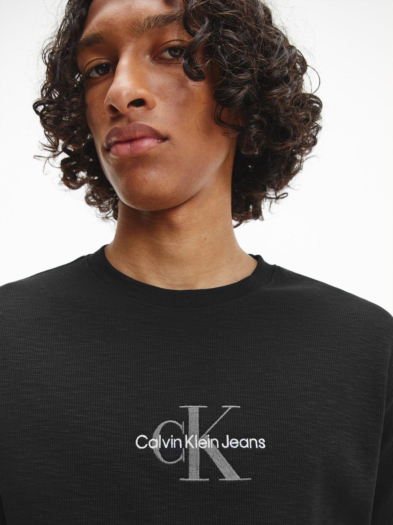 Polera Slub Rib Negro 899 Calvin Klein-3
