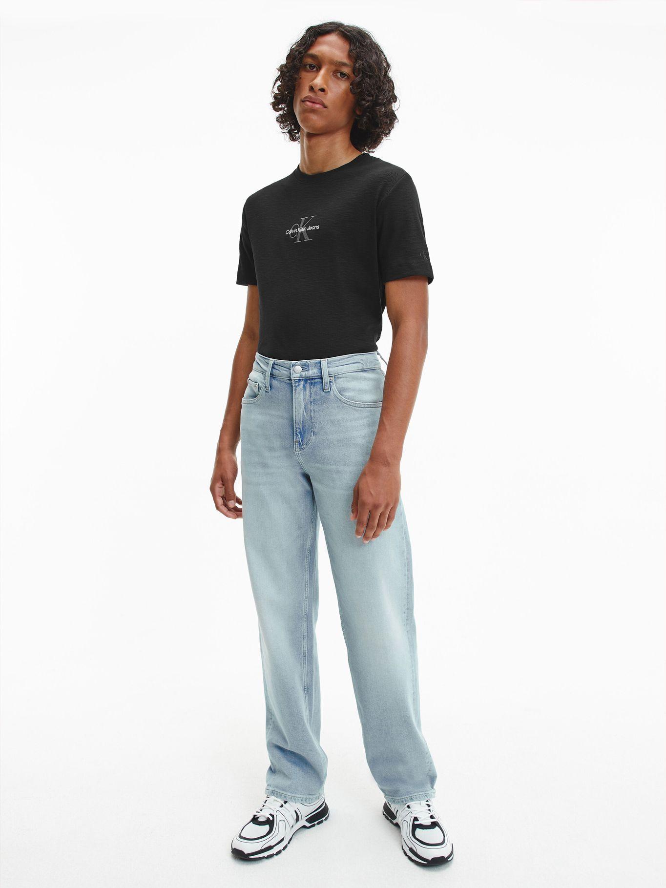 Polera Slub Rib Negro 899 Calvin Klein-1