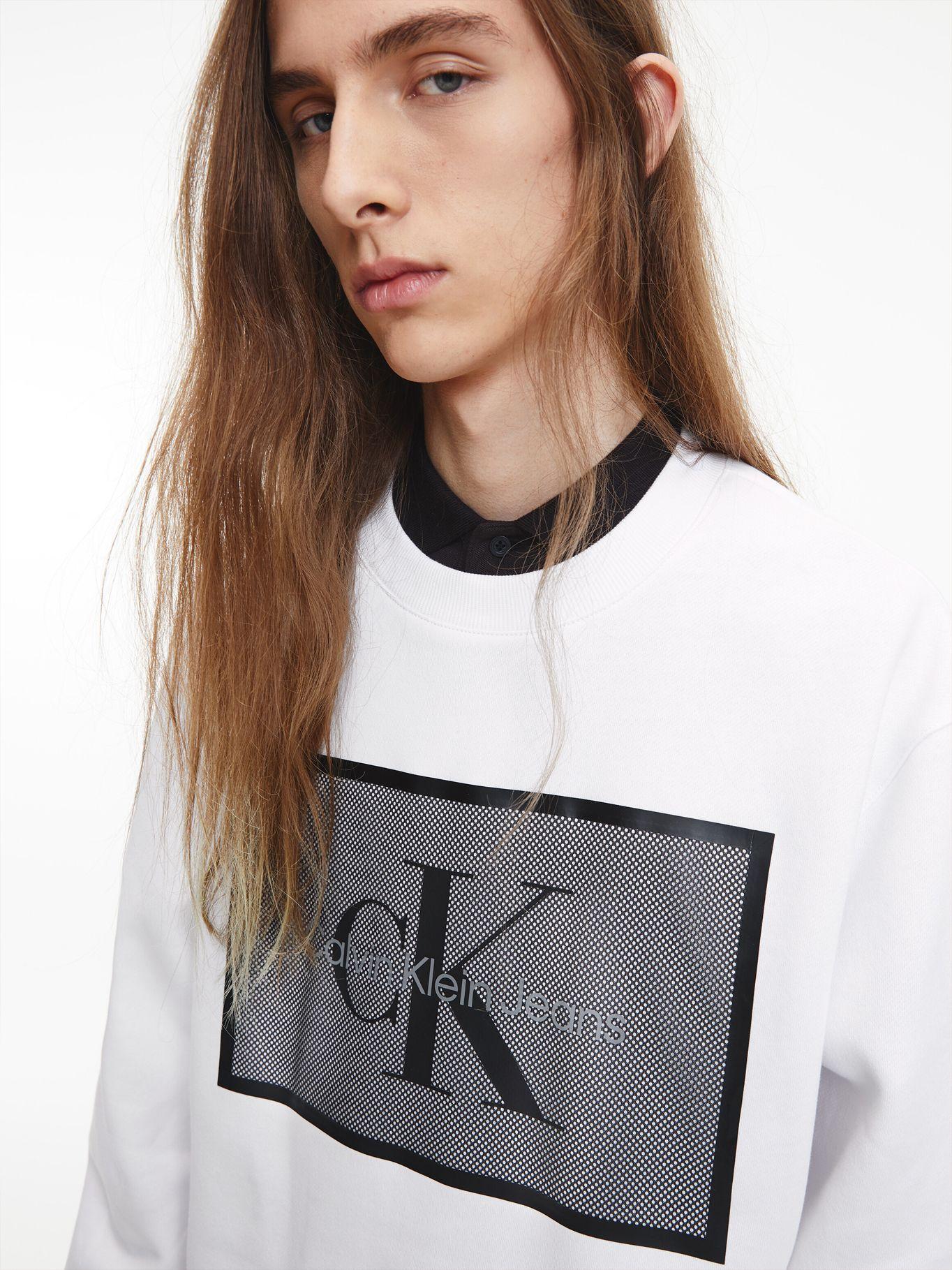 Polerón Monologo Blanco YAF Calvin Klein-3