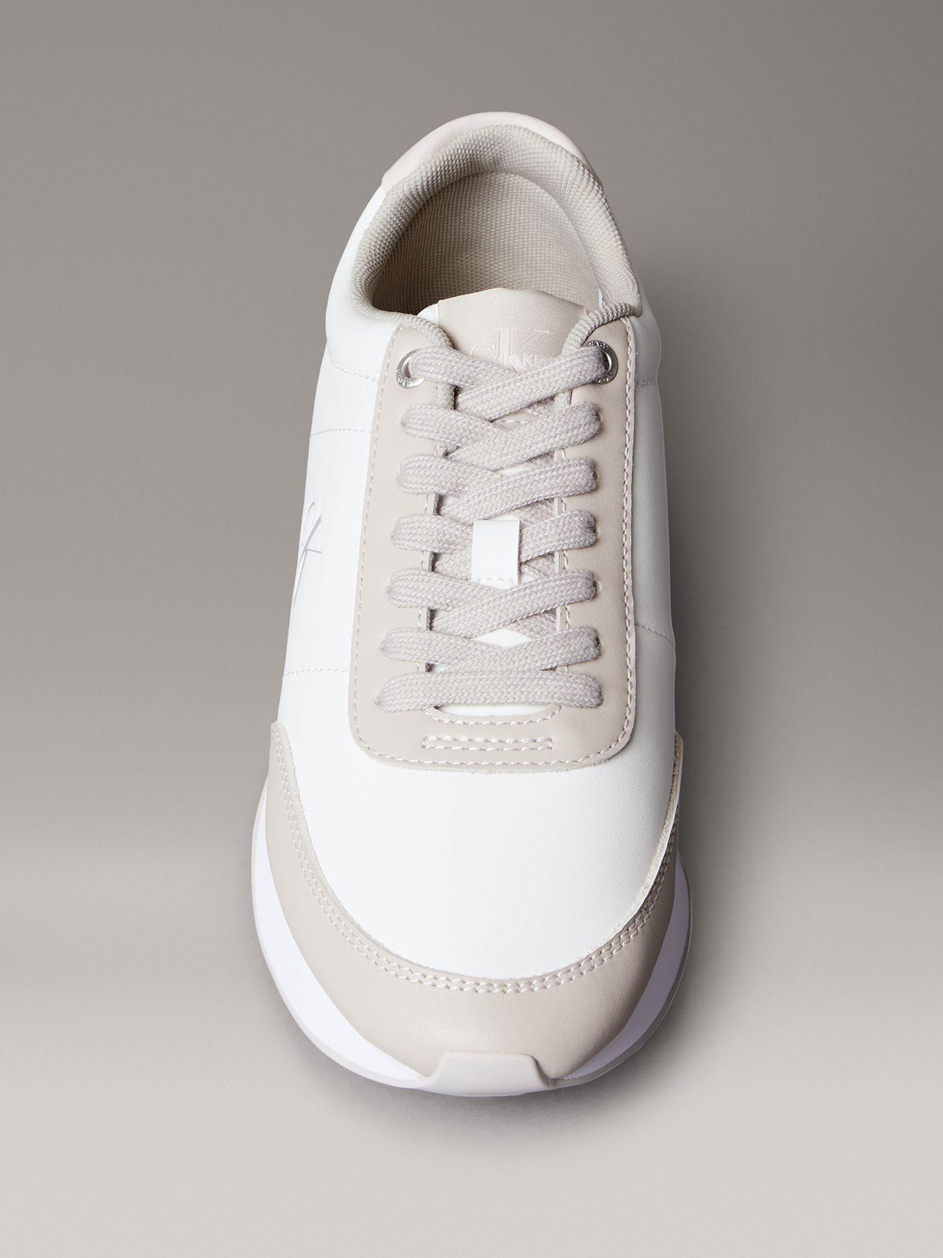 Zapatillas Retro Runner de Cuero Blanco Calvin Klein-2