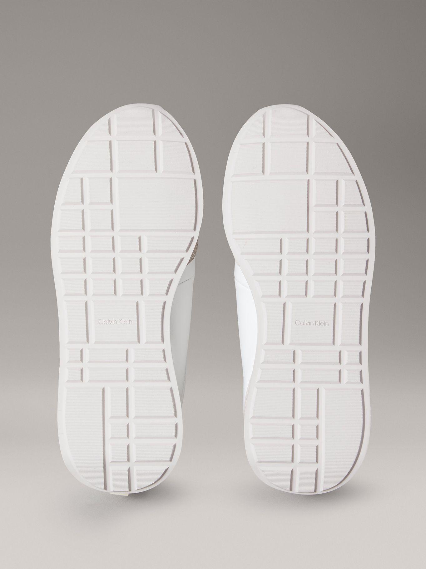 Zapatillas Retro Runner de Cuero Blanco Calvin Klein-3