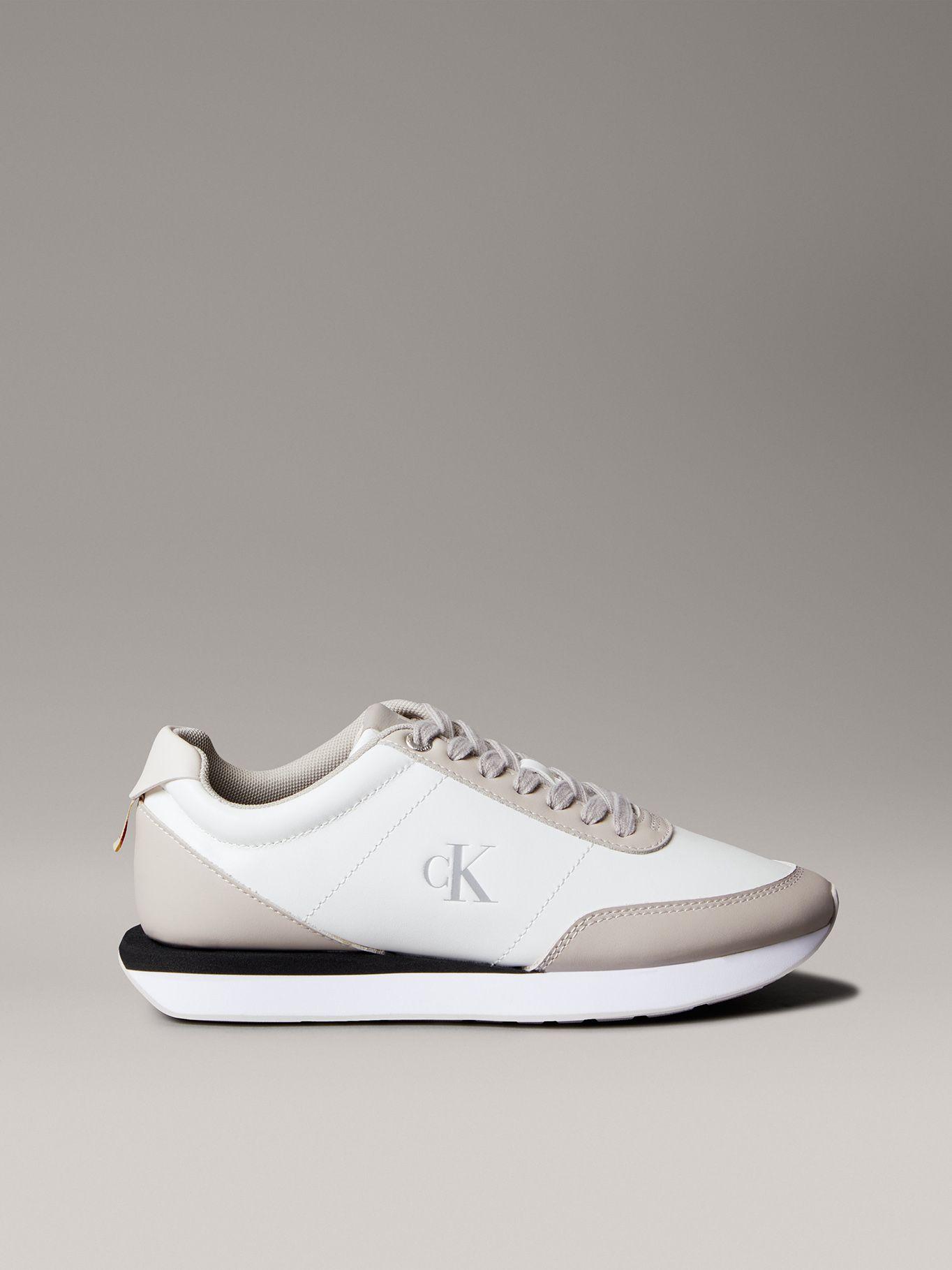 Zapatillas Retro Runner de Cuero Blanco Calvin Klein-4