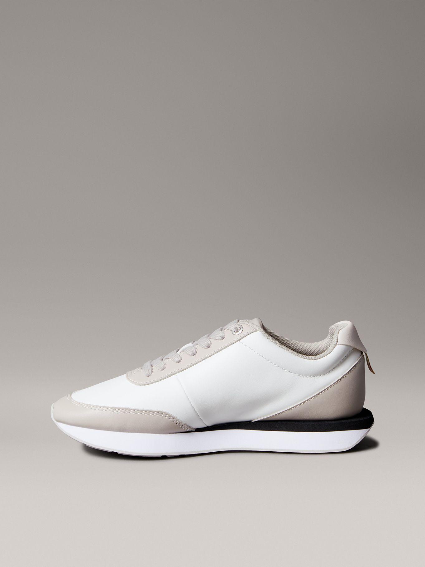 Zapatillas Retro Runner de Cuero Blanco Calvin Klein-5