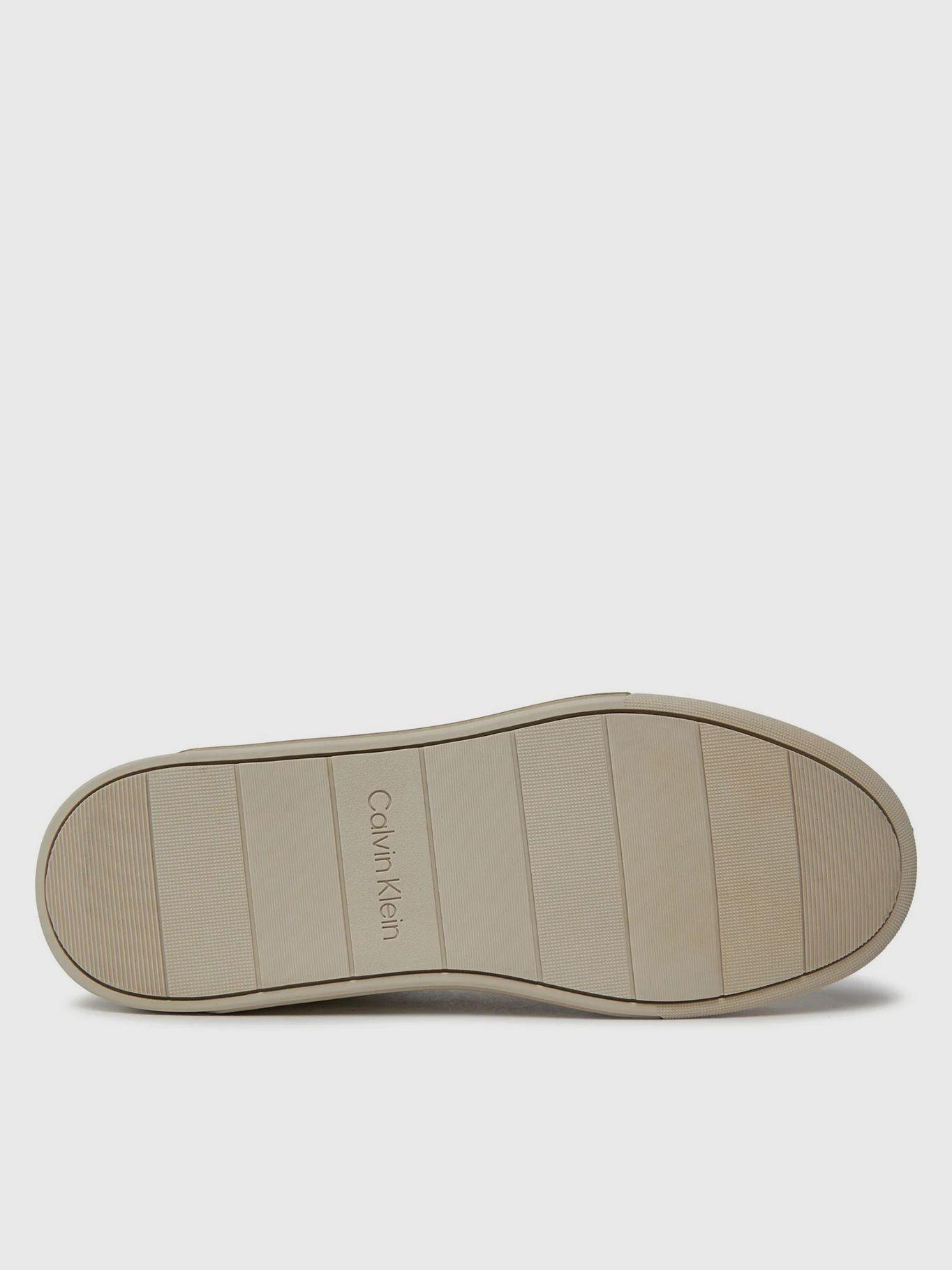 Zapatilla de Cuero Low Top Lace Up Beige Calvin Klein-3