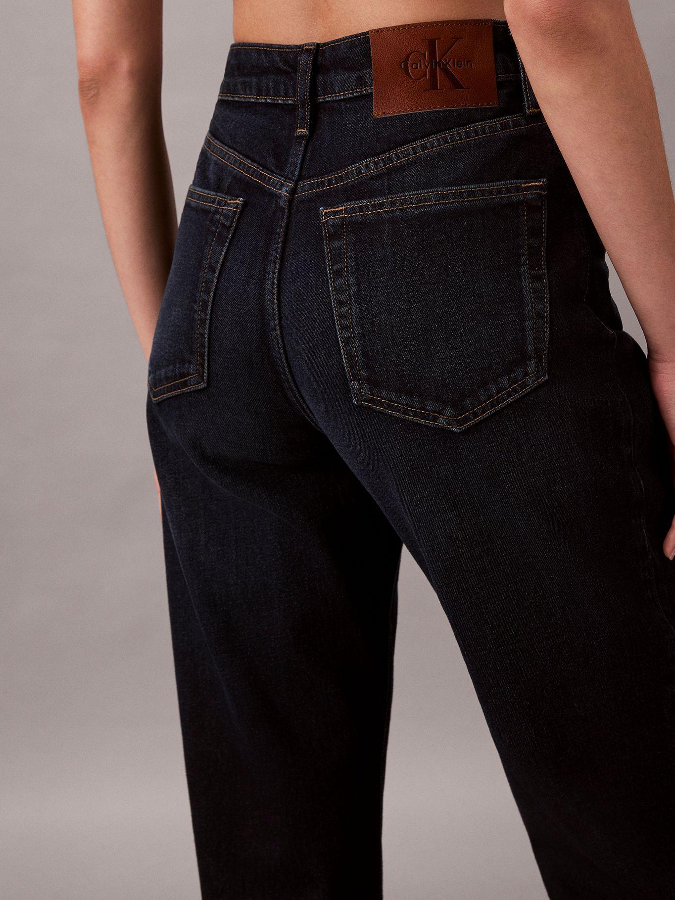 Jeans Recto Talle Alto en Tono Oxbow Azul Calvin Klein-3