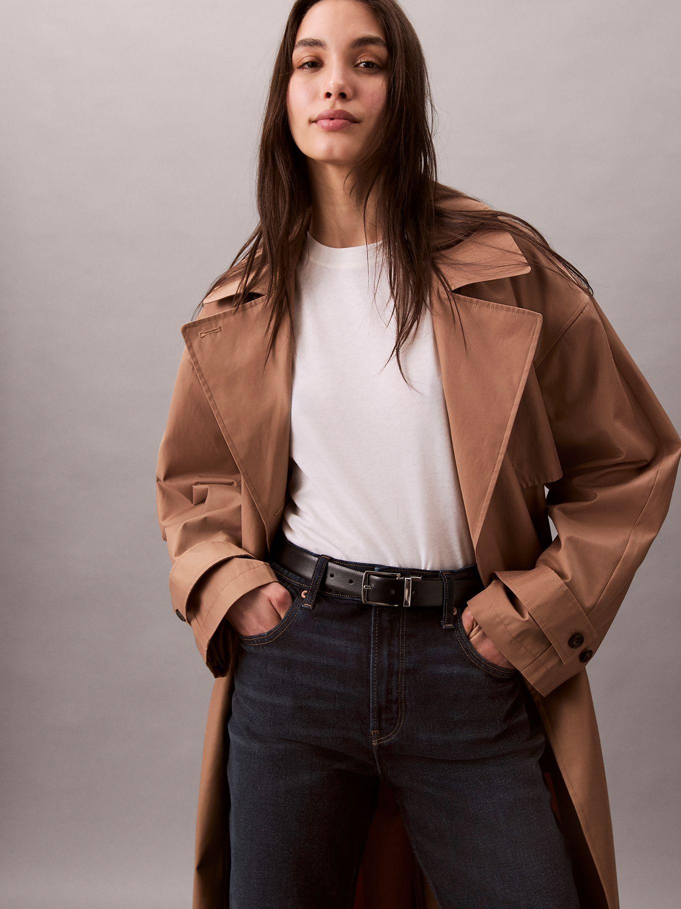 Jeans Recto Talle Alto en Tono Oxbow Azul Calvin Klein-5