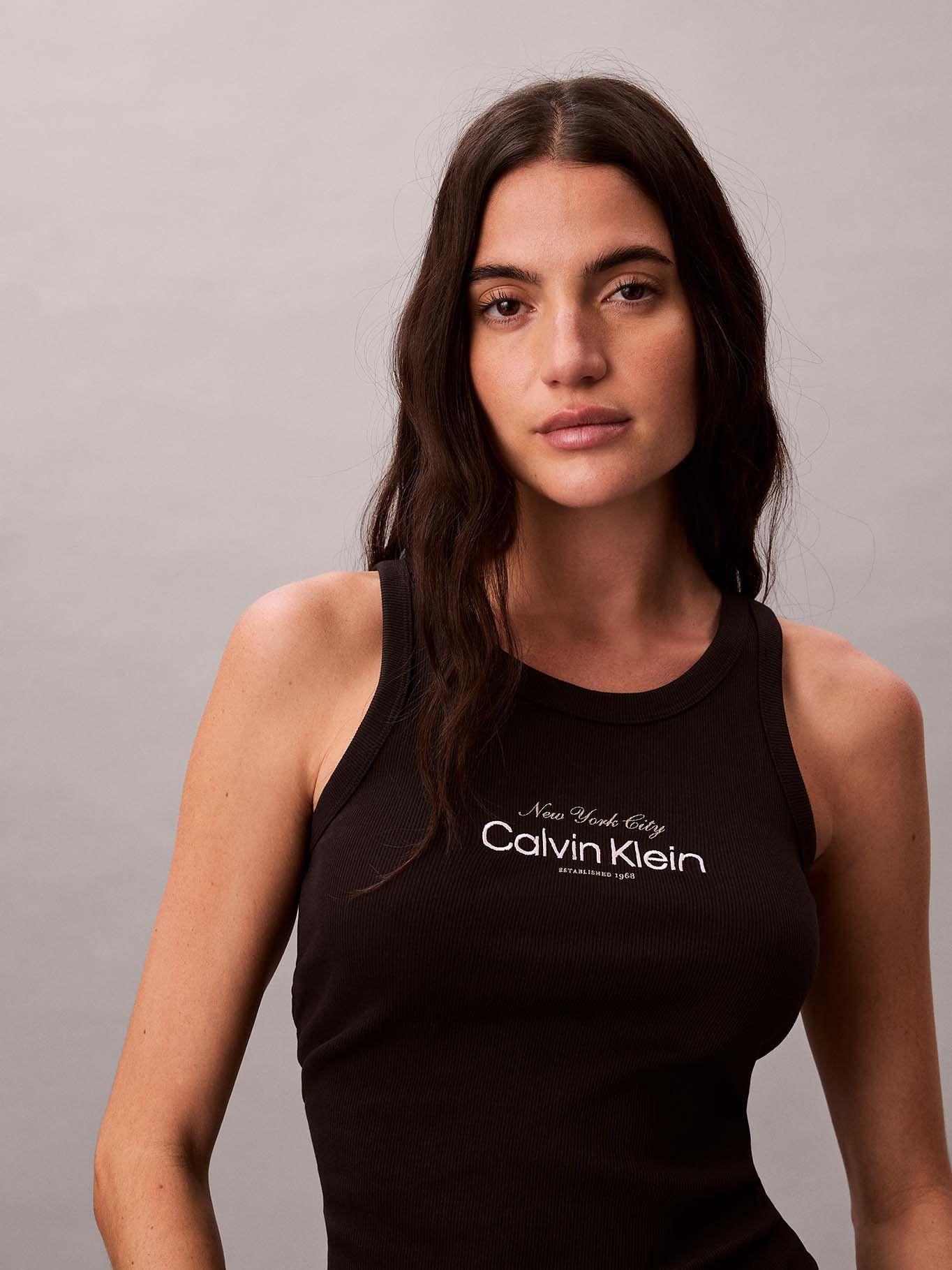 Polera sin Mangas Logo NYC Negro Calvin Klein-5
