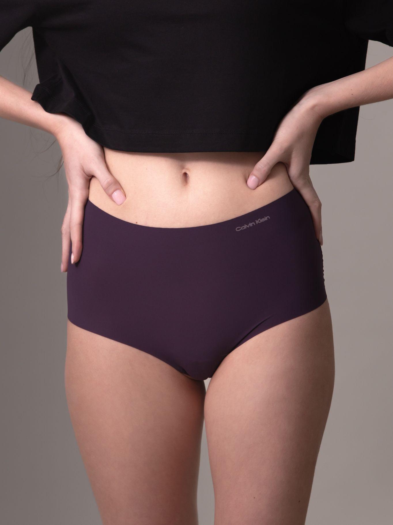 Calzón Hipster Alto Invisible Morado Calvin Klein-0