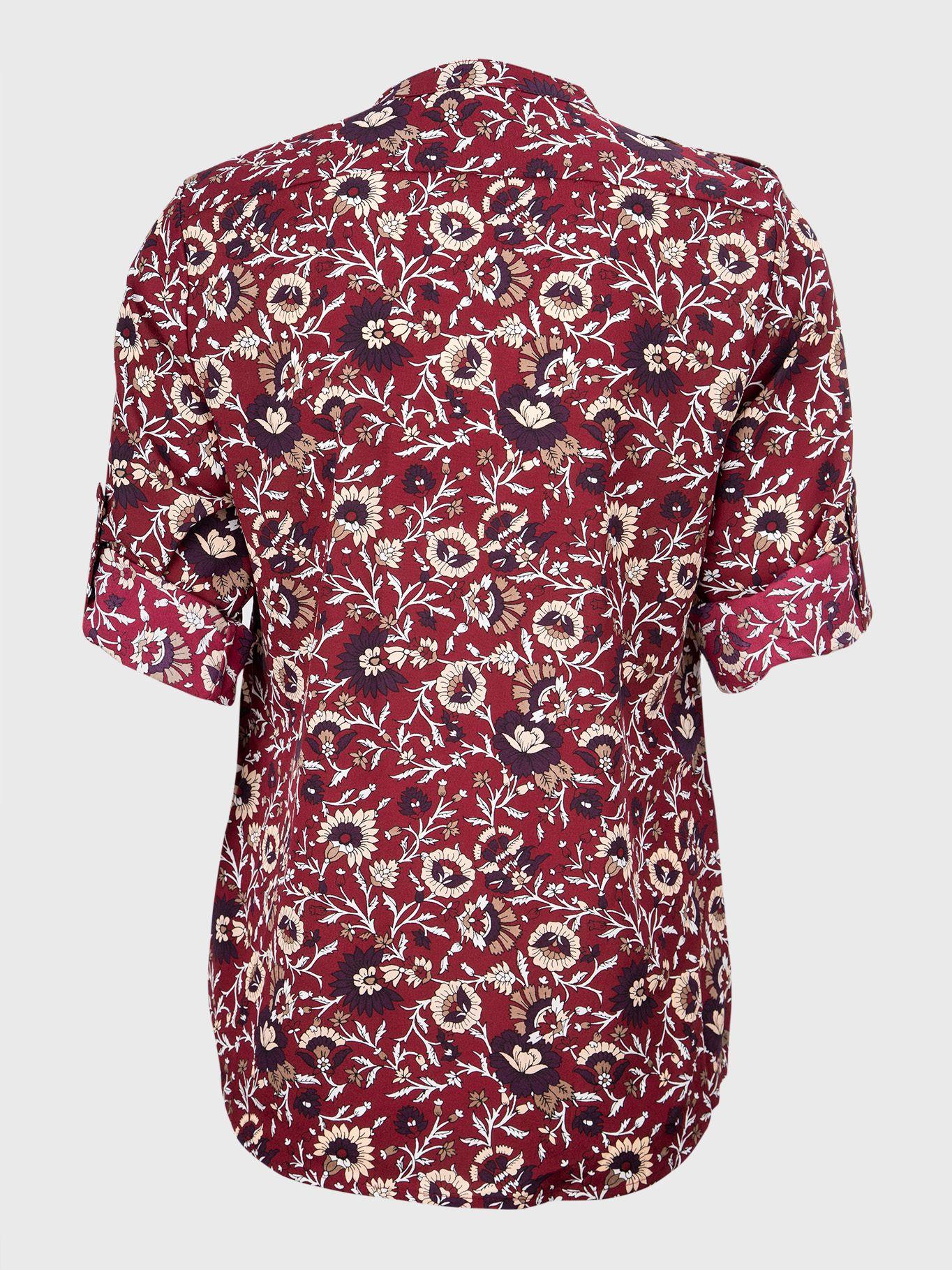 Blusa con Mangas Enrrolladas - Calvin Klein-1