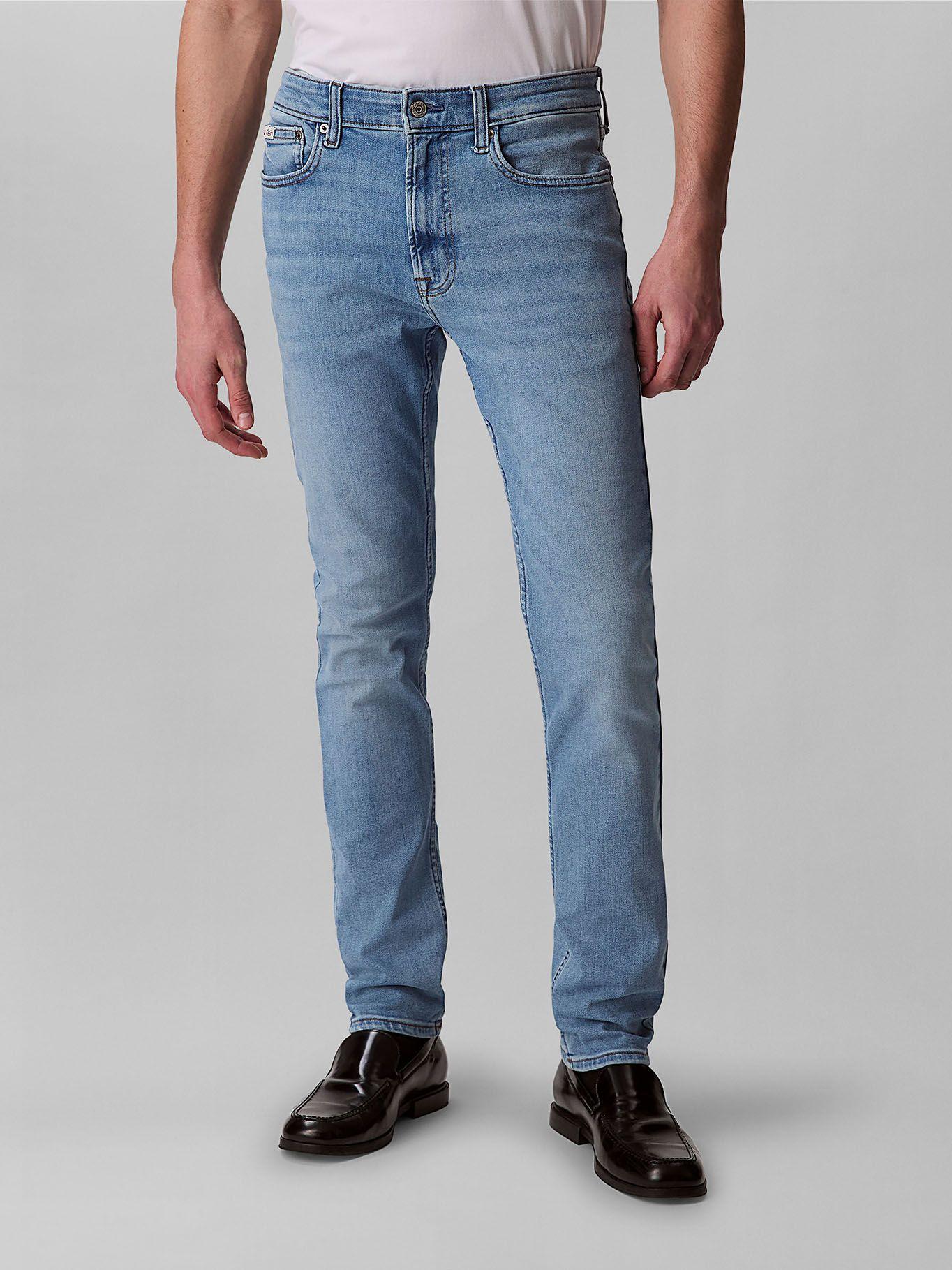 Jeans Skinny Arrow Efecto Desgastado Azul Calvin Klein-0