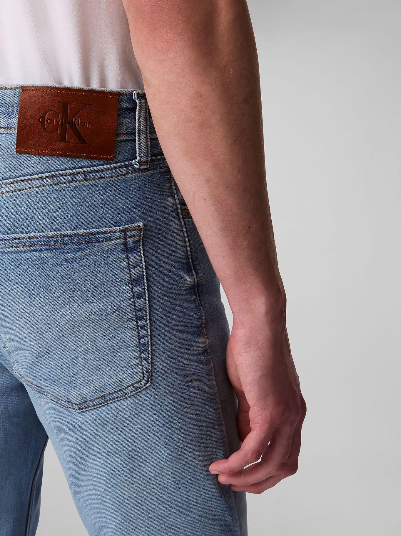 Jeans Skinny Arrow Efecto Desgastado Azul Calvin Klein-4