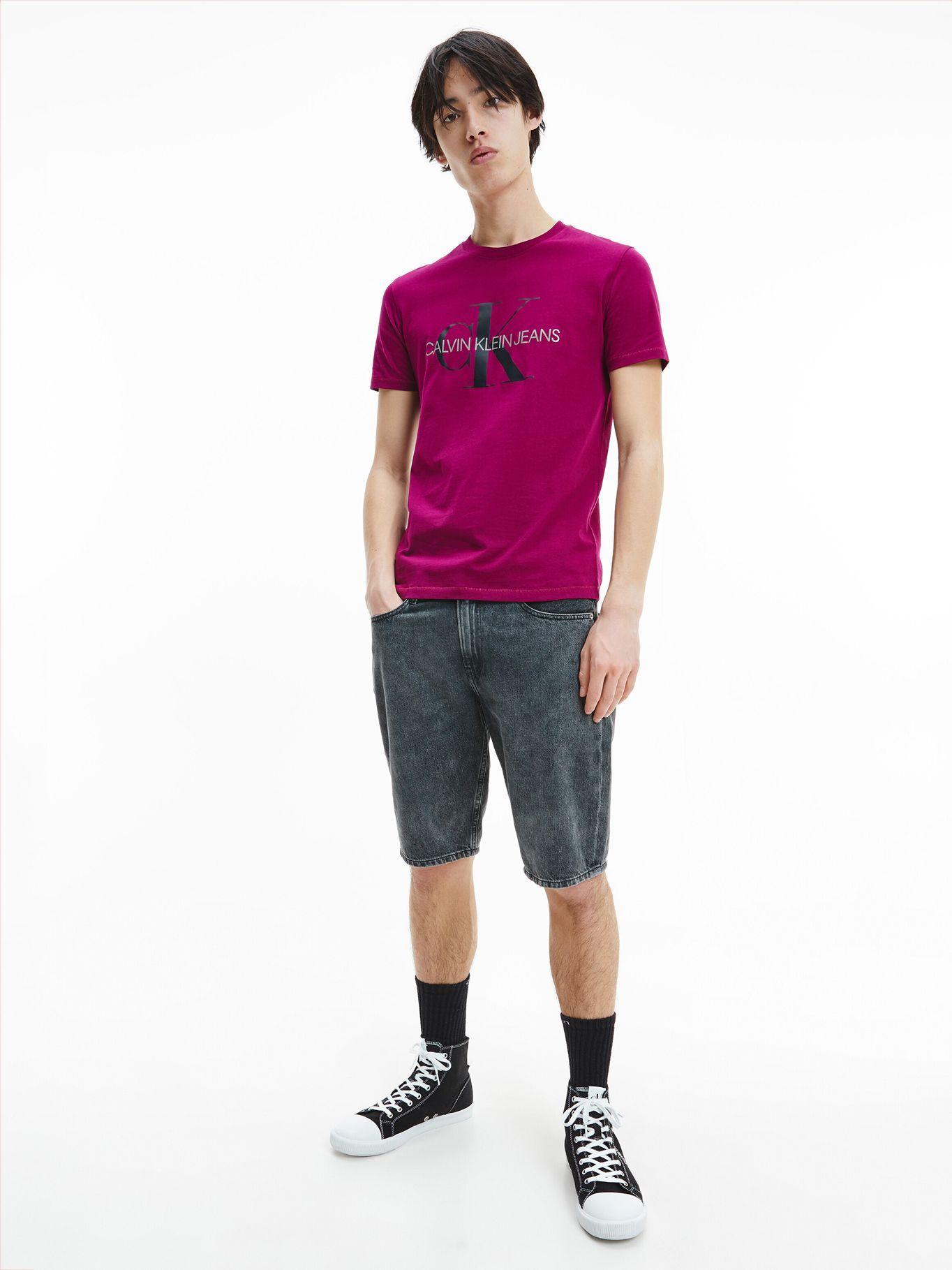 Polera Monogram Burdeo Calvin Klein Hombre-0