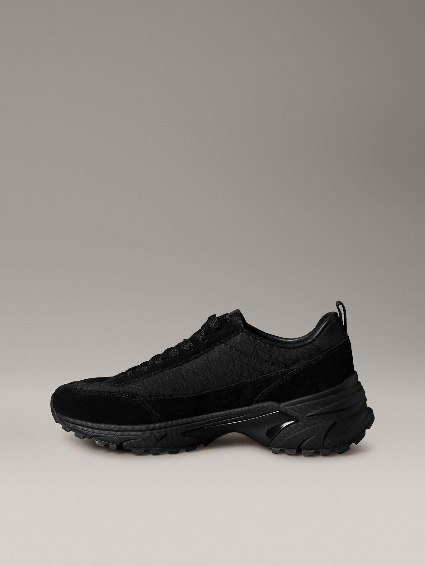 Zapatilla Runner Estampado Integral Negro Calvin Klein-5