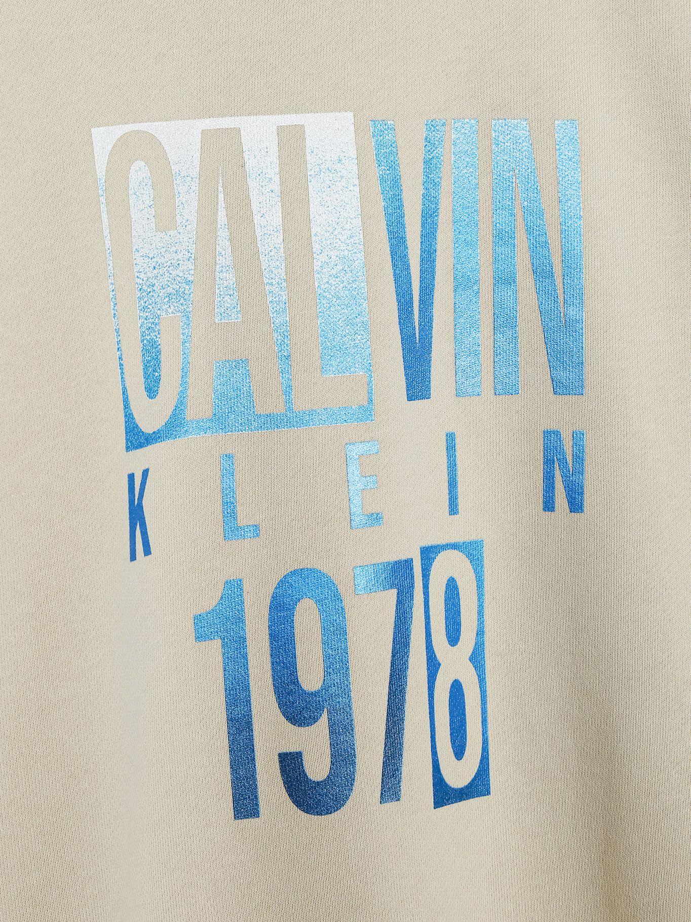Polerón Niño Gradient Graphic Beige Calvin Klein-2