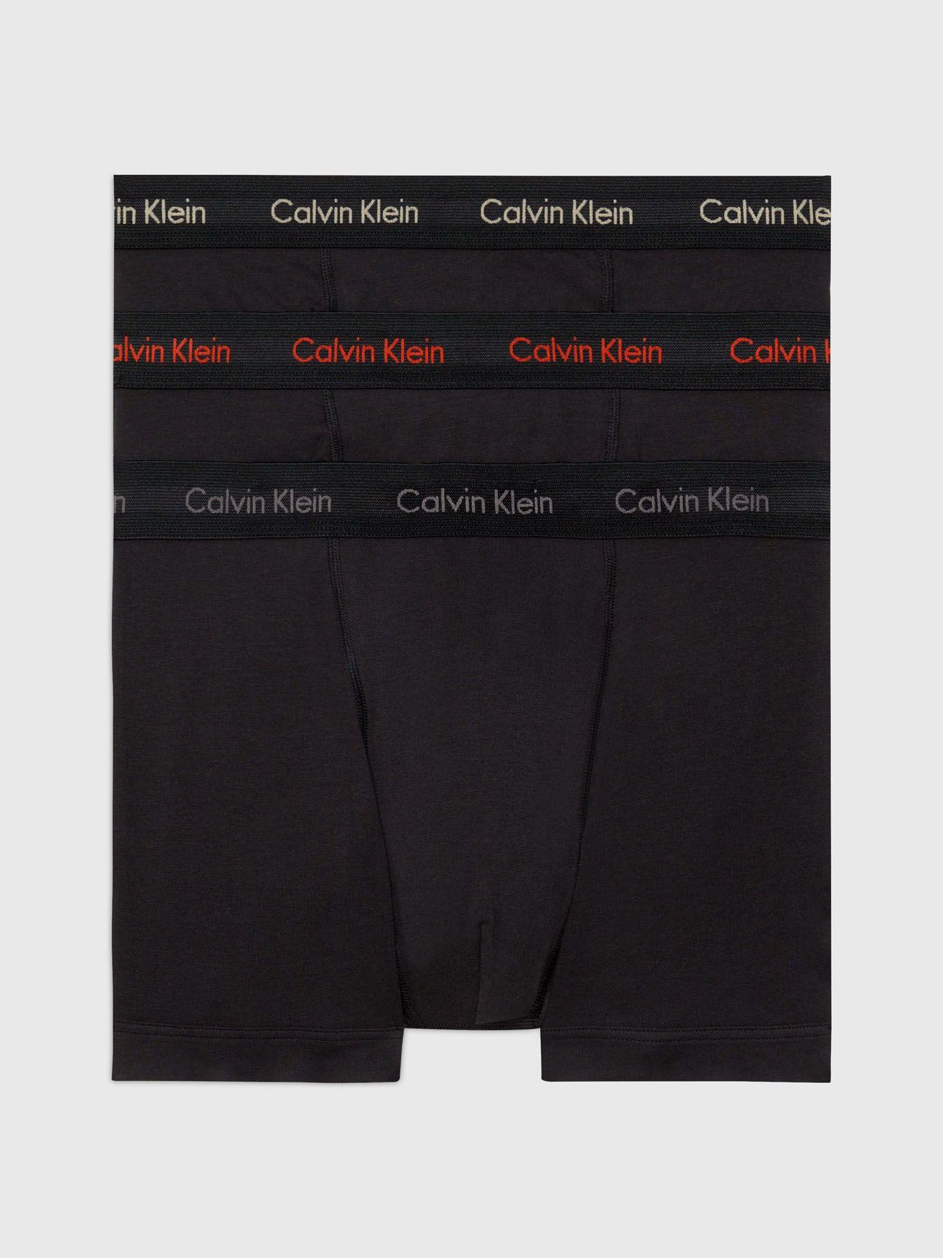 Pack 3 Bóxers Trunk Cotton Stretch Negro Calvin Klein-0