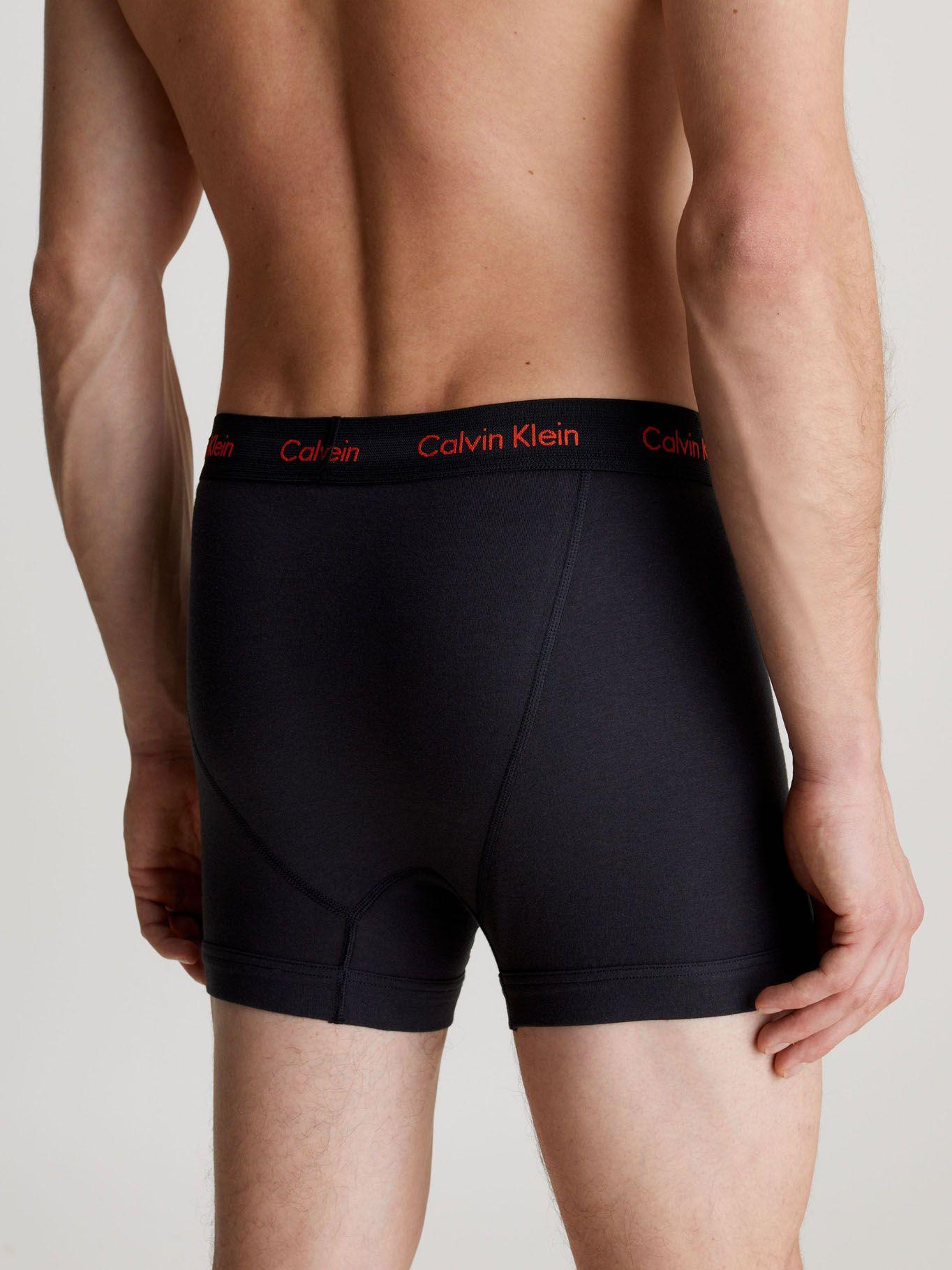 Pack 3 Bóxers Trunk Cotton Stretch Negro Calvin Klein-3